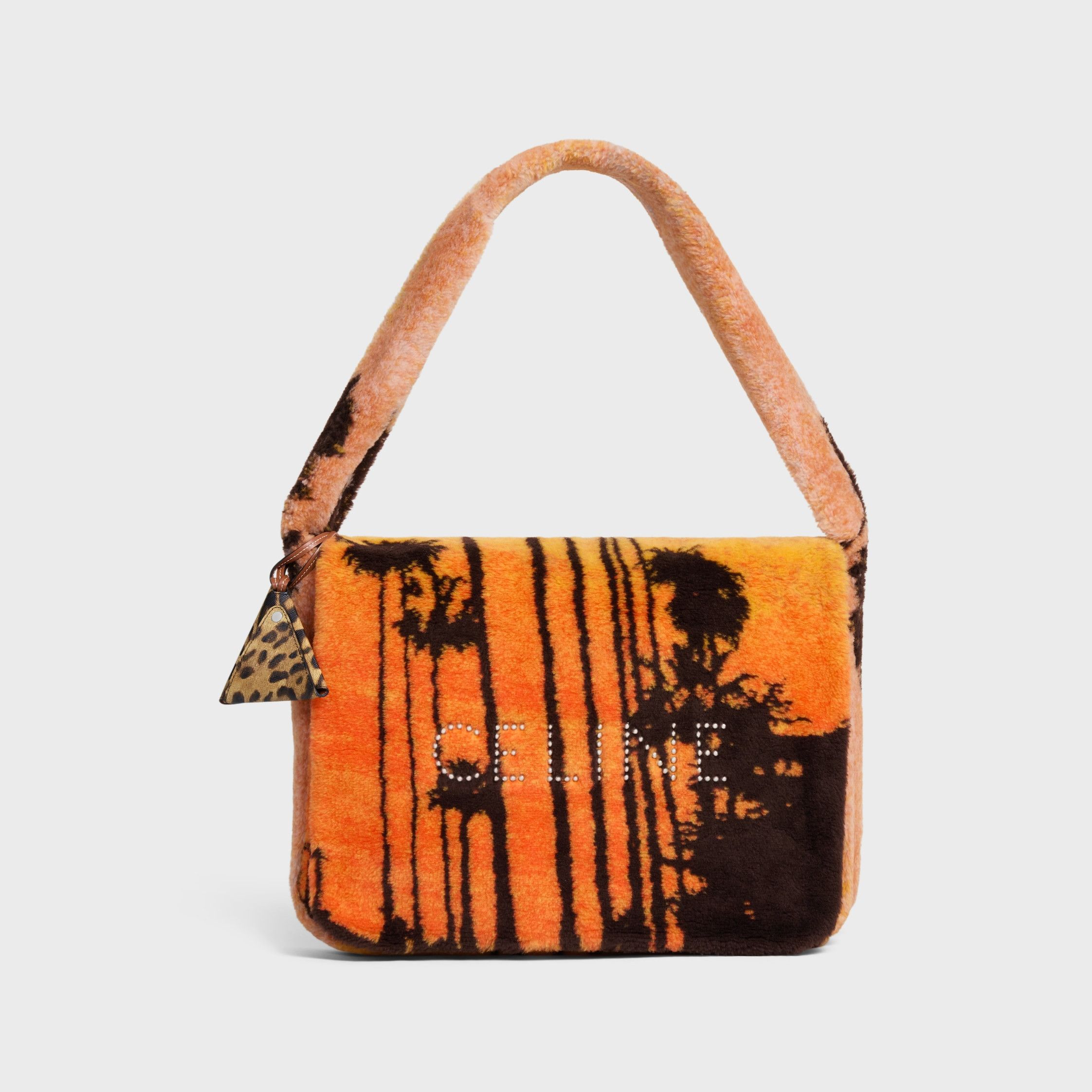 Celine BESACE OVERSIZE IN WOOL WITH PALM TREES PRINT multicolor Size ONE SIZE - 1 Thumbnail