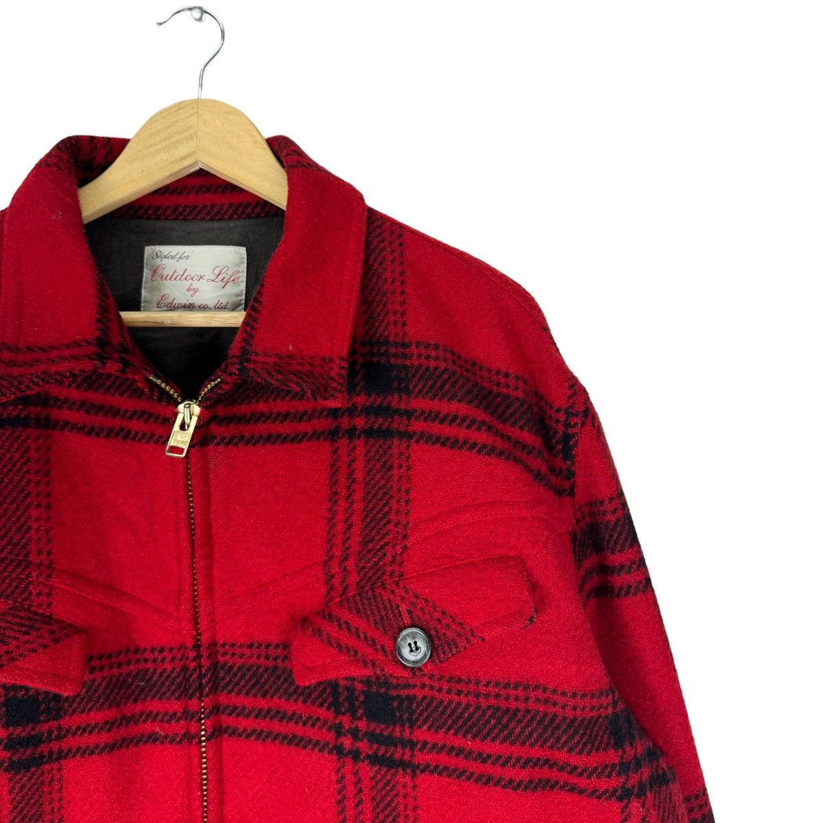 Edwin ☀️VTG EDWIN MACKINAW TARTAN BUTTON JACKET LIKE FILSON Size US L / EU 52-54 / 3 - 5 Thumbnail