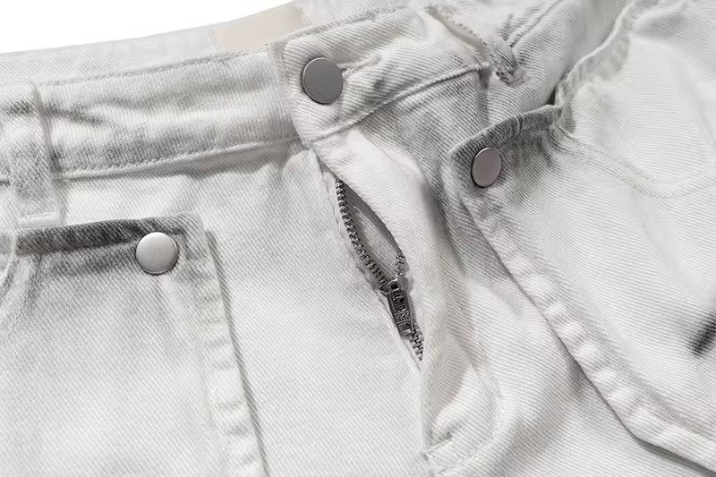 Jean × Vintage Streetwear Design Splashed Straps Multi Pocket Jeans Size US 32 / EU 48 - 10 Thumbnail
