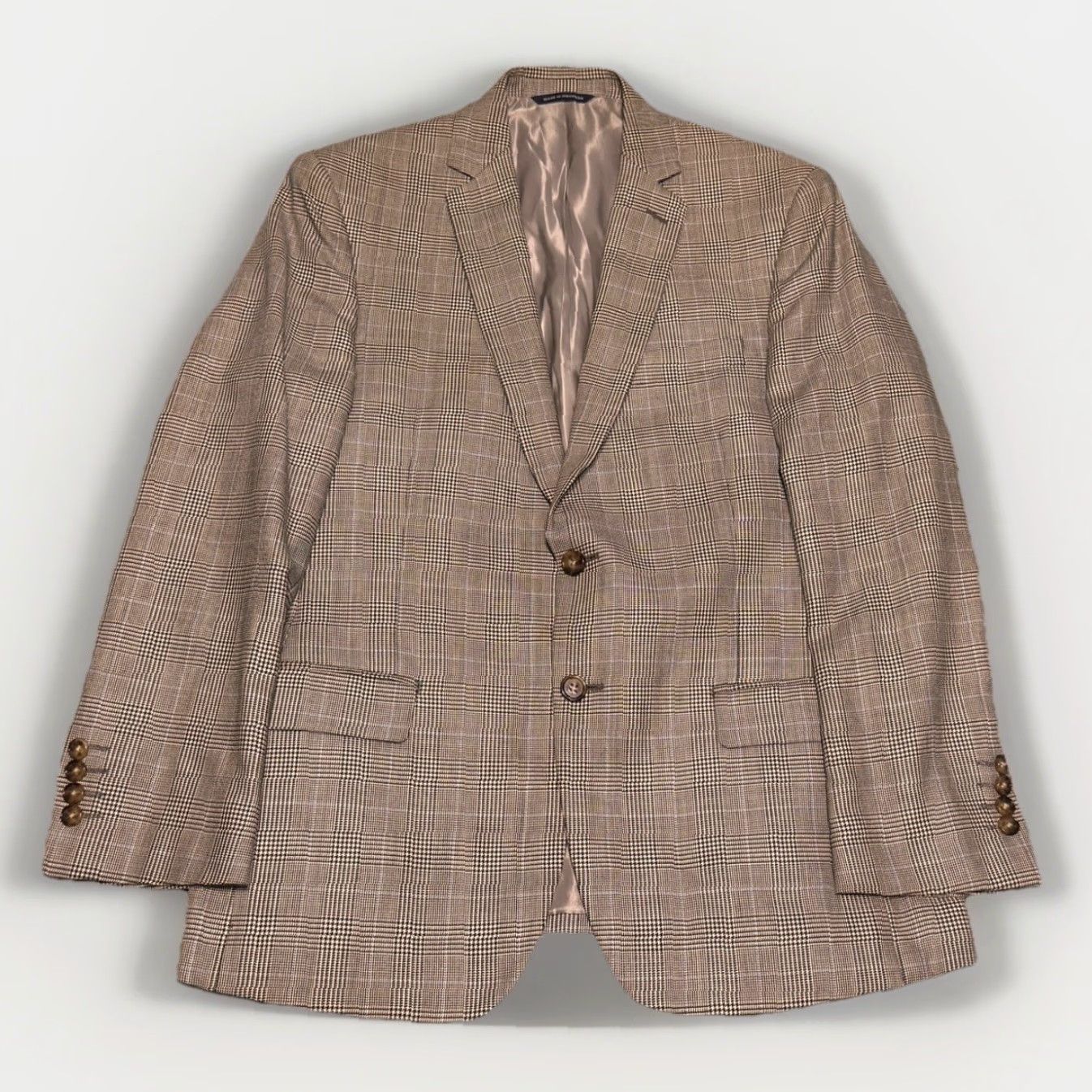 Ralph Lauren Ralph Lauren Men's Plaid HOUNDSTOOTH BLAZER Sz 40S Wool/Silk Blend Jacket Size 40R - 2 Thumbnail
