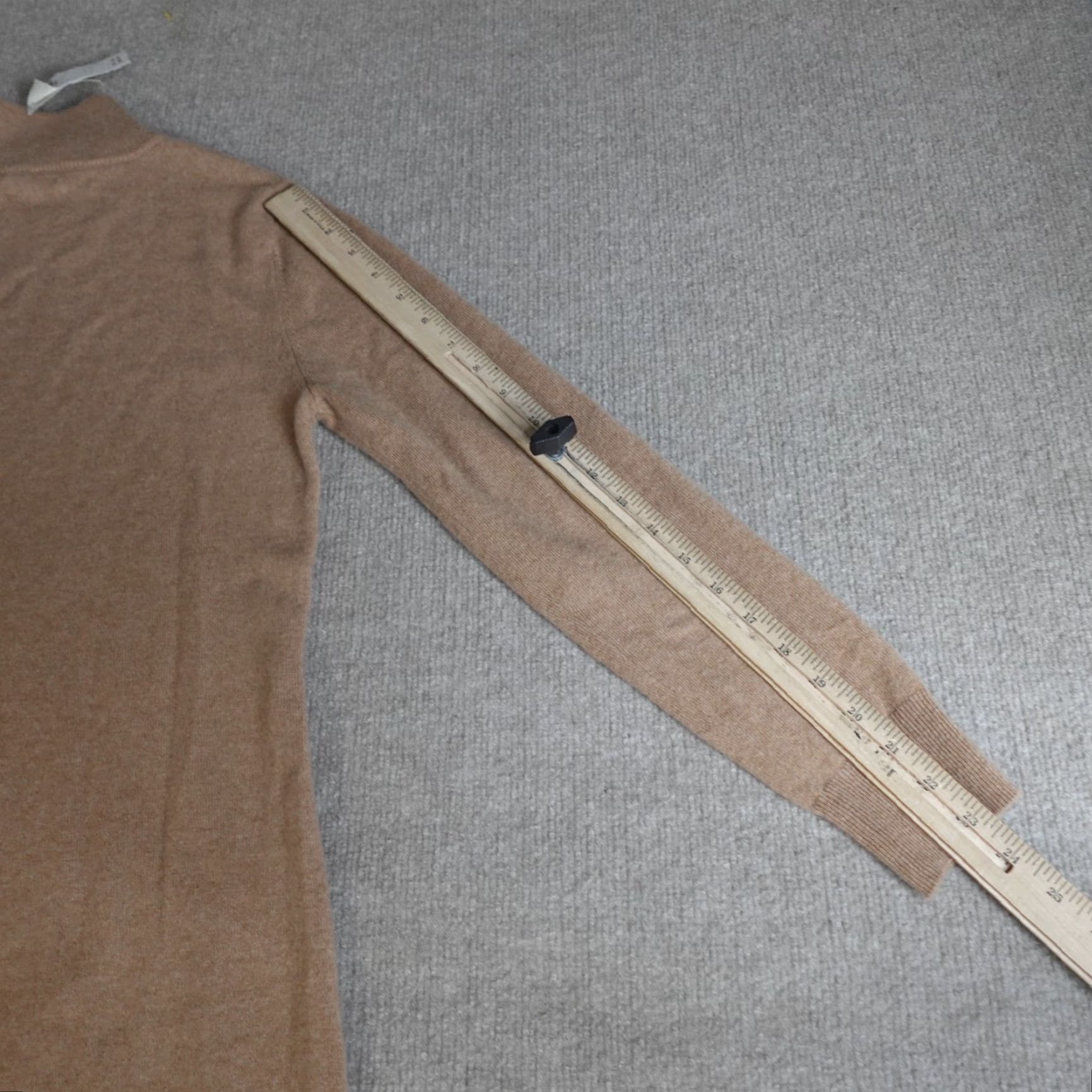 Abercrombie & Fitch Abercrombie & Fitch Sweater Dress Women Small Beige 100% Cashmere Mock Neck Knit Long Sleeve Pullover Casual Knee Length Vintage No Size S / US 4 / IT 40 - 4 Thumbnail