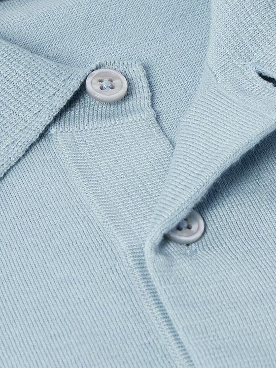Tom Ford o1w1db10125 KPS004 Polo Shirt in Light Blue Size US M / EU 48-50 / 2 - 4 Thumbnail