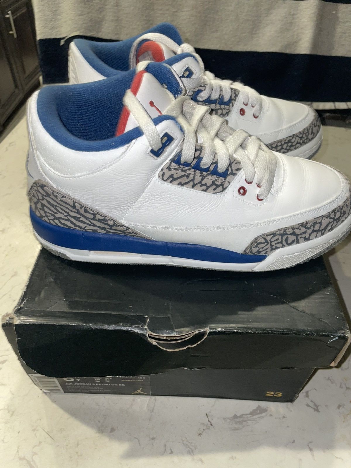 Jordan Brand Jordan 3 True Blue Size US 6 / EU 39 - 6 Thumbnail