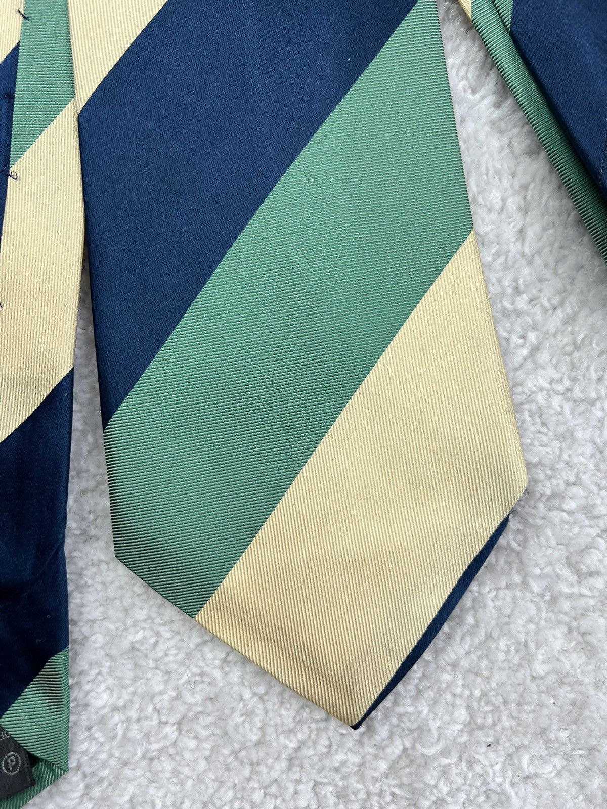 Ermenegildo Zegna Vintage Ermenegildo Zegna Silk Geometric Luxury Tie Size ONE SIZE - 5 Thumbnail