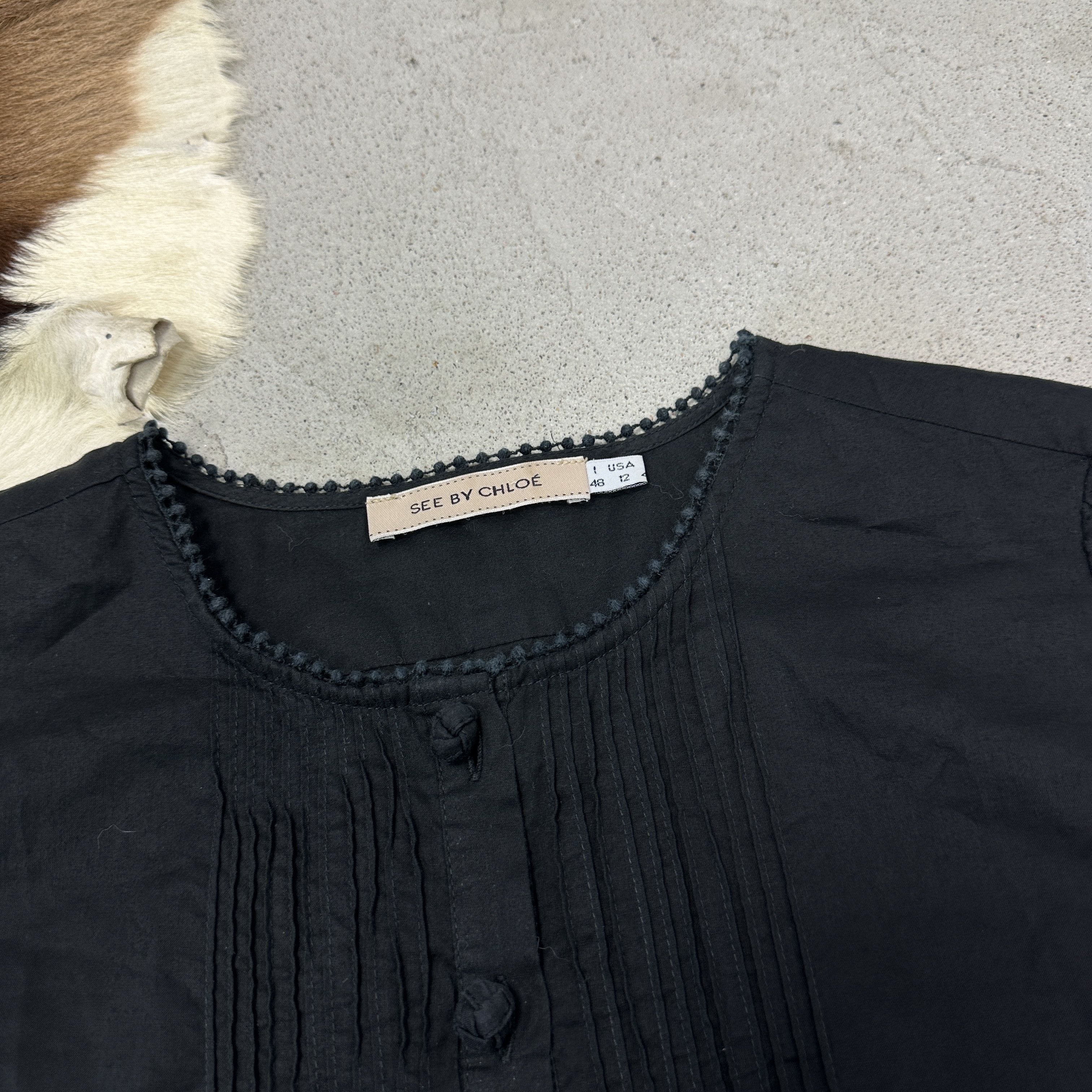 See by Chloe Vintage Avant Garde Grunge See By Chloe Shirt Y2K Size L / US 10 / IT 46 - 3 Thumbnail