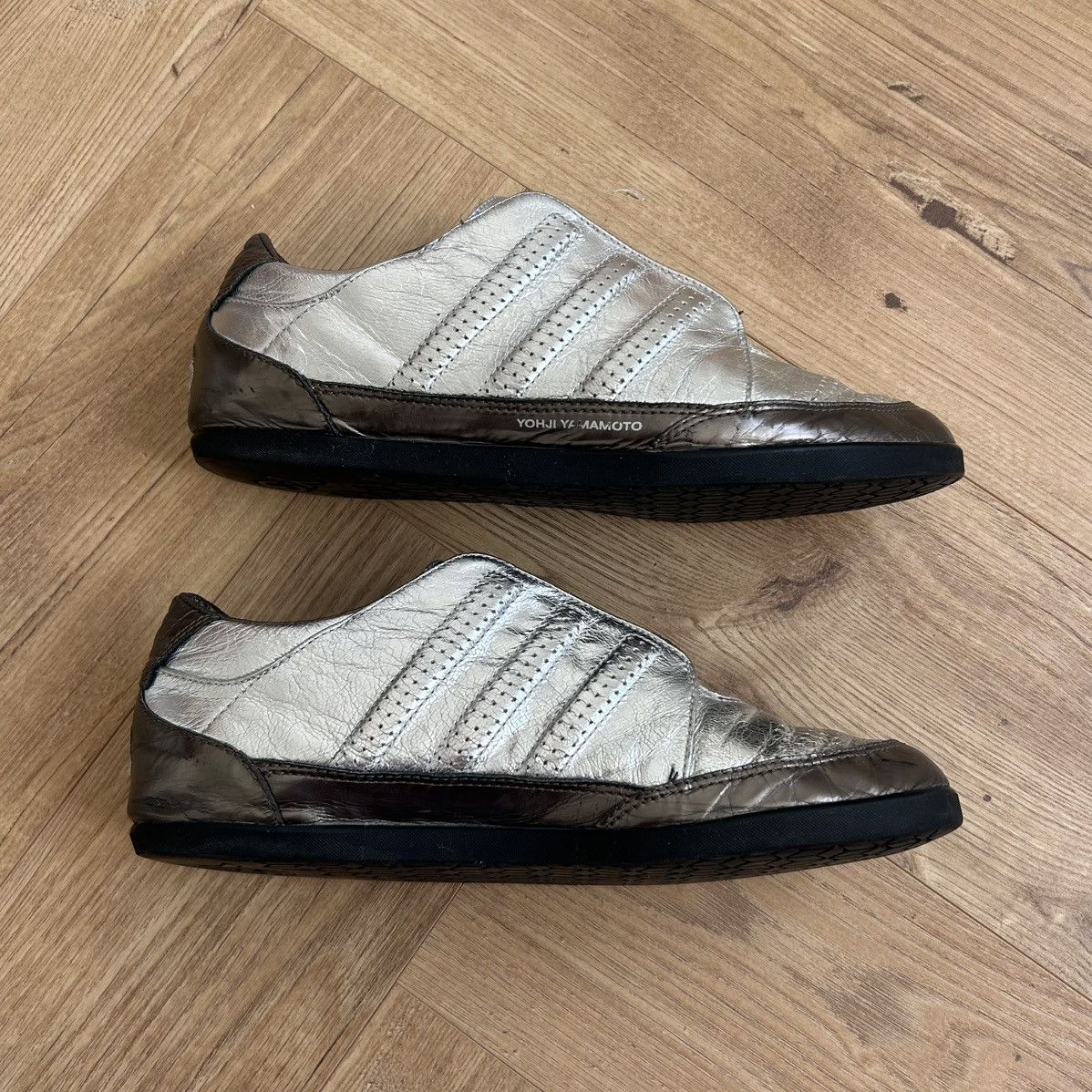 Adidas × Y-3 Vintage Adidas Yohji Yamamoto Y-3 Silver Sneakers Size US 7.5 / IT 37.5 - 4 Thumbnail