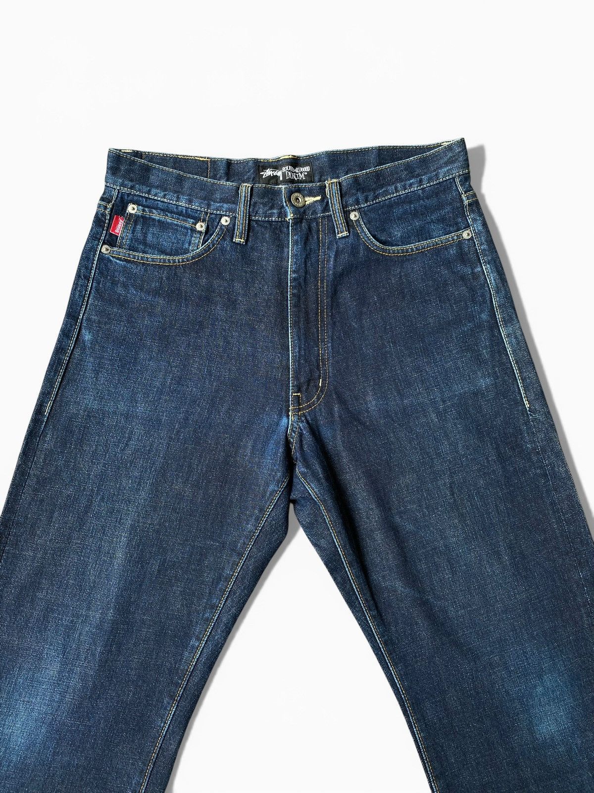 Stussy Vintage 00’s stussy Distressed spell out Jeans Size US 30 / EU 46 - 9 Thumbnail