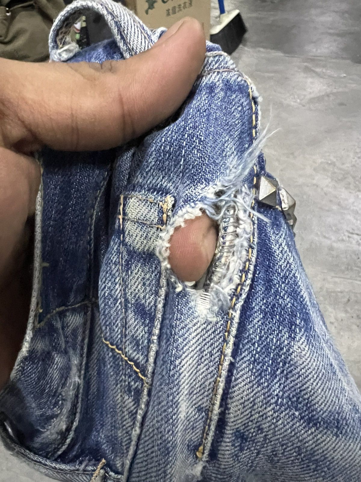 Designer × Hysteric Glamour HYSTERIC GLAMOUR DISTRESSED DENIM PANT Size US 28 / EU 44 - 10 Thumbnail