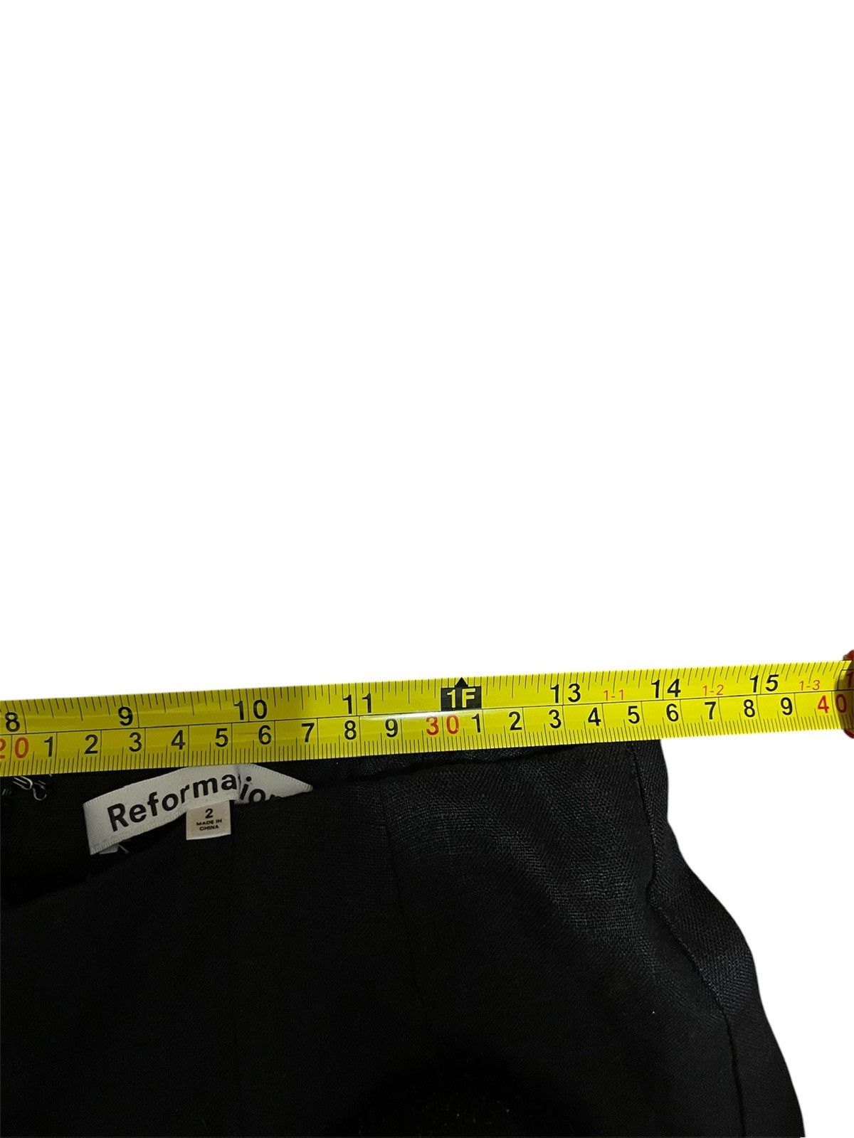 Reformation Reformation Women 100% Linen Wide Leg Black Pants Sz 2 Size 26" / US 2 / IT 38 - 4 Thumbnail