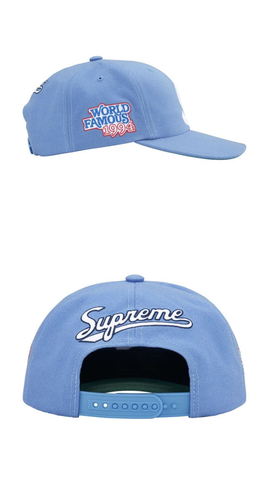 Supreme World Famous S Logo 6 -Panel Size ONE SIZE - 2 Thumbnail