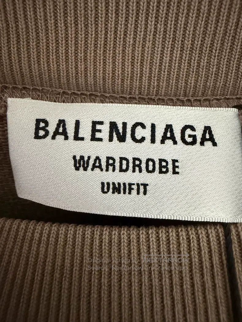 Balenciaga Balenciaga Khaki Embroidered Logo Long Sleeve Sweatshirt Size US S / EU 44-46 / 1 - 4 Thumbnail