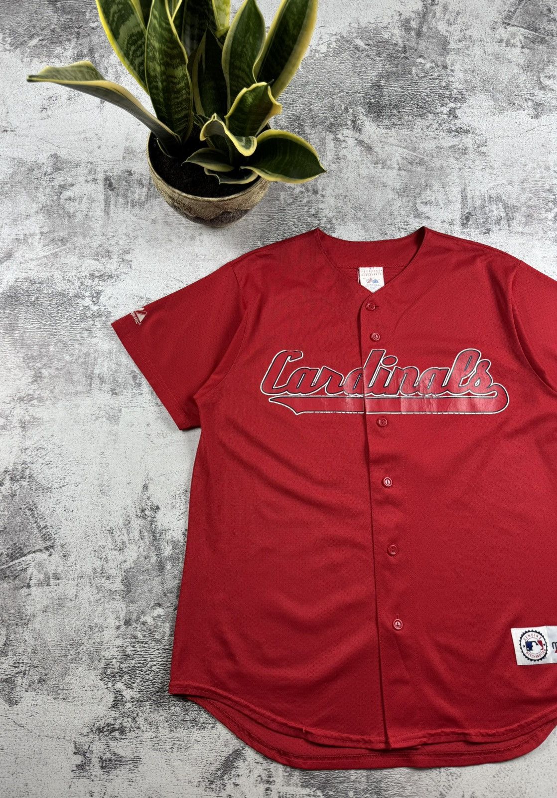 Majestic CARDINALS Isringhausen 44 USA Baseball Jersey USA T Shirt Size US L / EU 52-54 / 3 - 4 Thumbnail