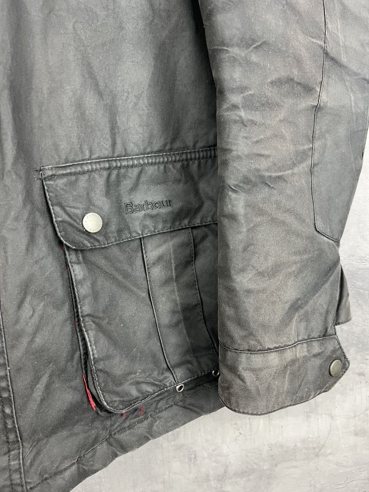 Barbour Barbour International Wax Jacket Men's Size L Black Bomber Size US L / EU 52-54 / 3 - 9 Thumbnail