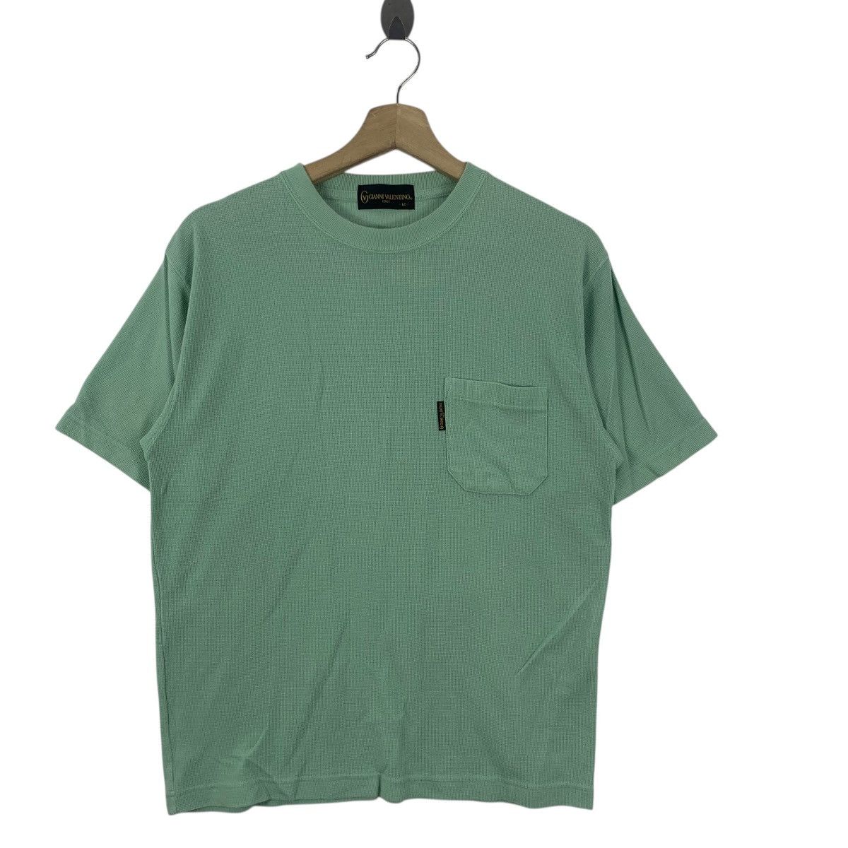 Vintage Vintage GIANNI VALENTINO ITALY Minimalist Design Pocket Tee Size US M / EU 48-50 / 2 - 5 Thumbnail