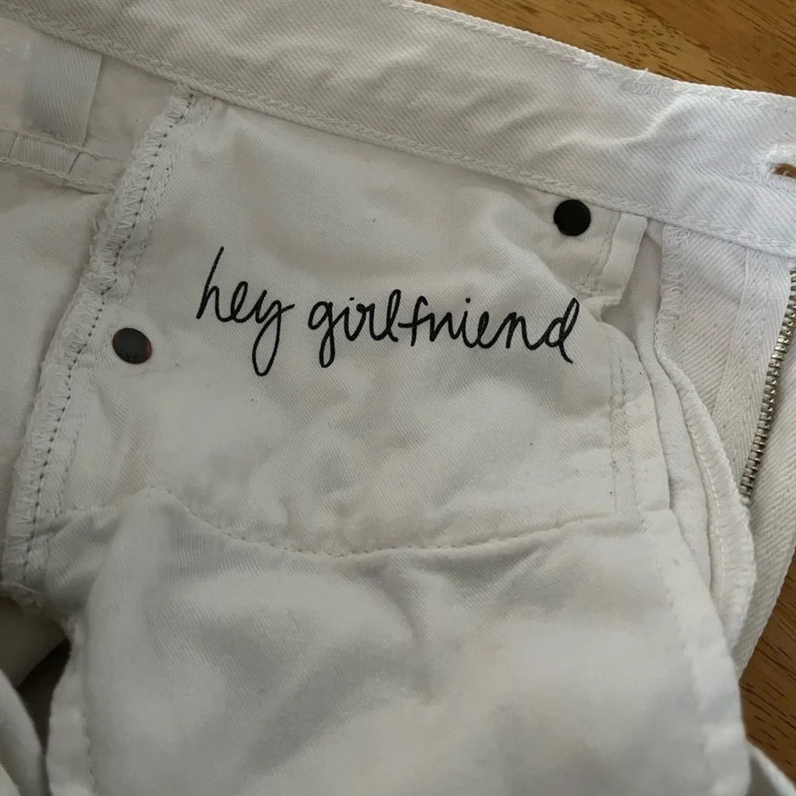 GRLFRND Grlfrnd Cheryl jeans, sz 24 in Sweet City Woman (white) Size 24" / US 00 / IT 34 - 8 Thumbnail