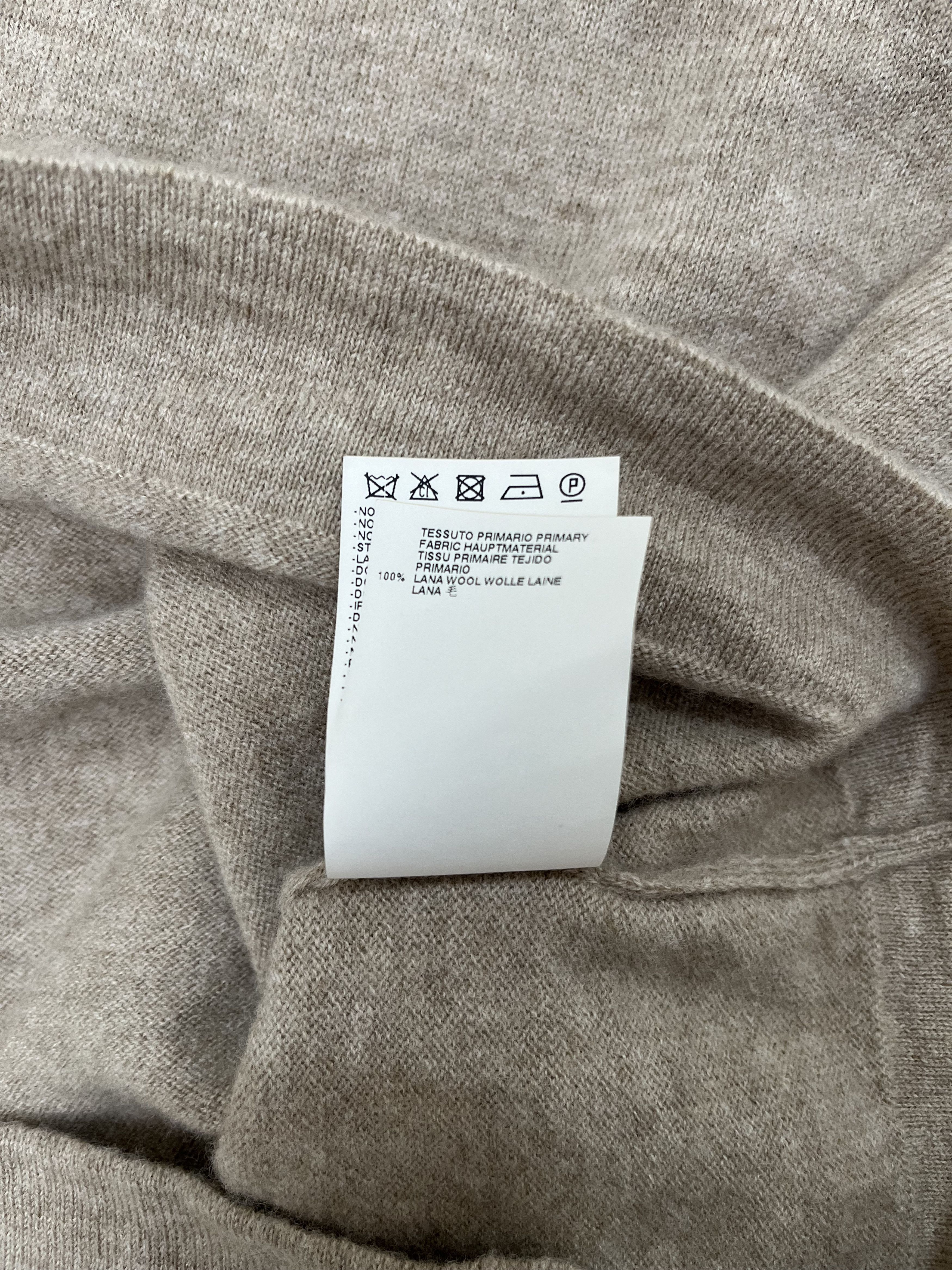 John Galliano × Maison Margiela F/W 2012 Fake Sleeves Brown Turtleneck Dress Size M / US 6-8 / IT 42-44 - 11 Thumbnail