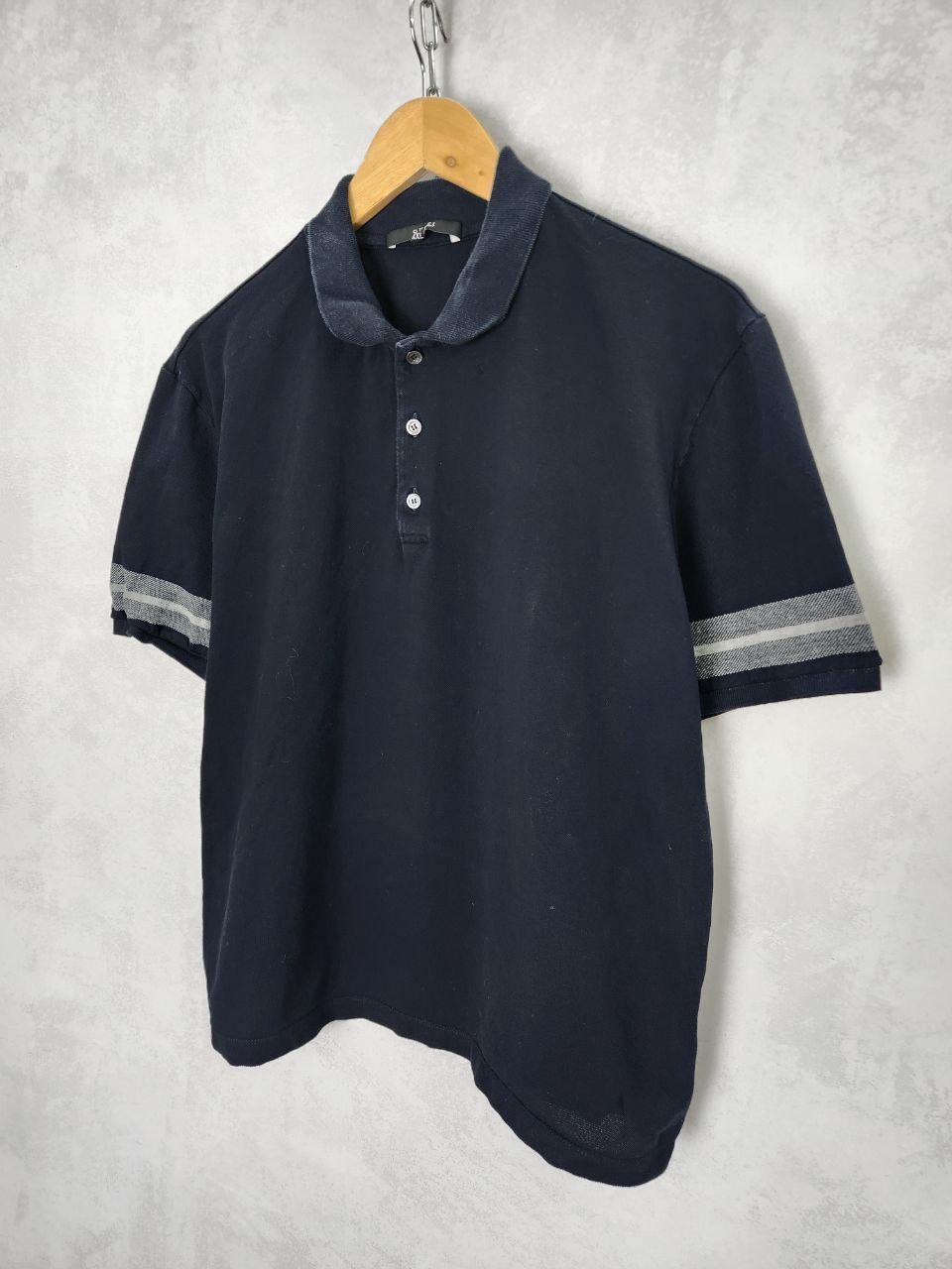 Gucci Luxury Gucci Polo Shirt Slim Fit Navy Mens Large Size US XXL / EU 58 / 5 - 2 Thumbnail