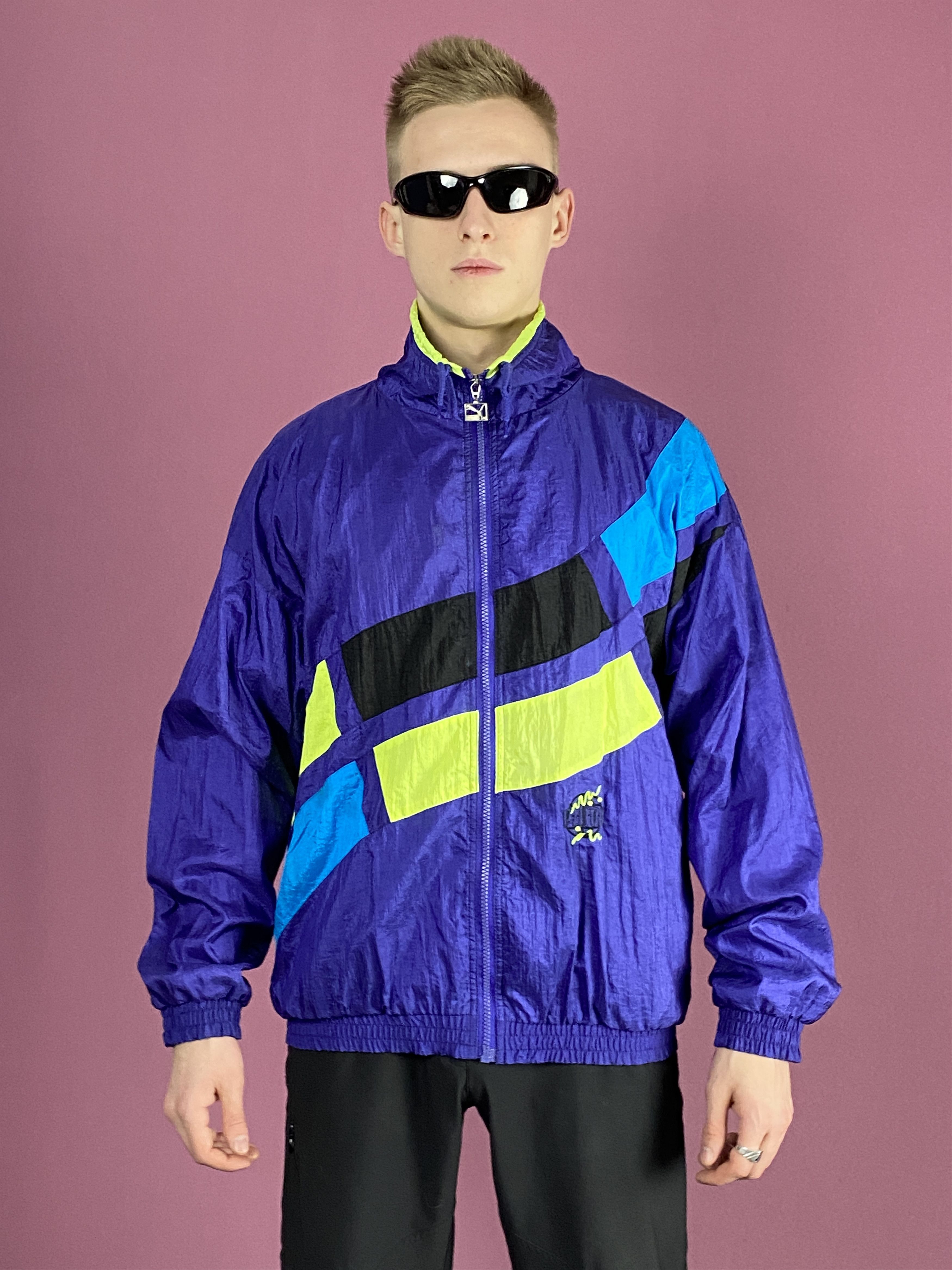 Puma × Vintage 80s Puma Vintage Men's Windbreaker Jacket - M Sport Jacket Size US M / EU 48-50 / 2 - 1 Thumbnail
