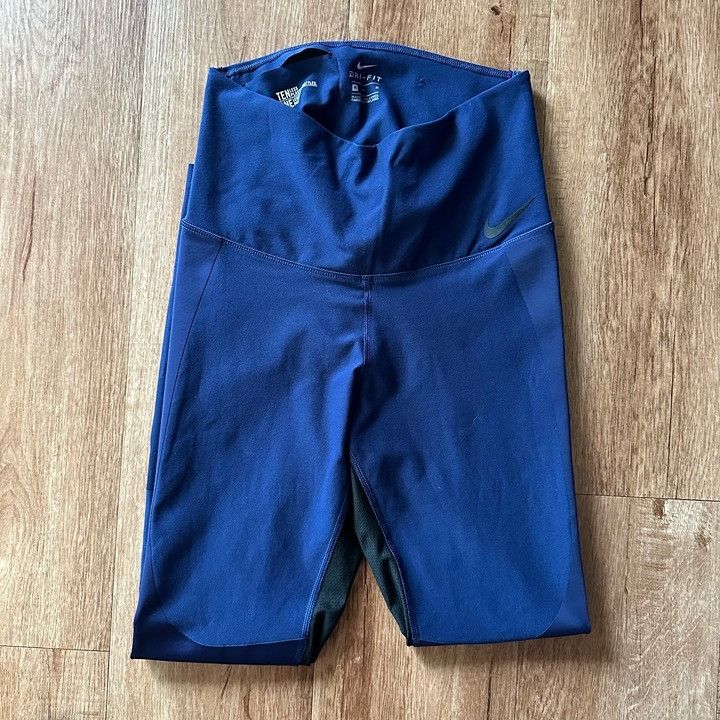 Nike Nike Workout Leggings Women's Yoga Running Gym Blue Exercise Size 30" / US 8 / IT 44 - 2 Thumbnail