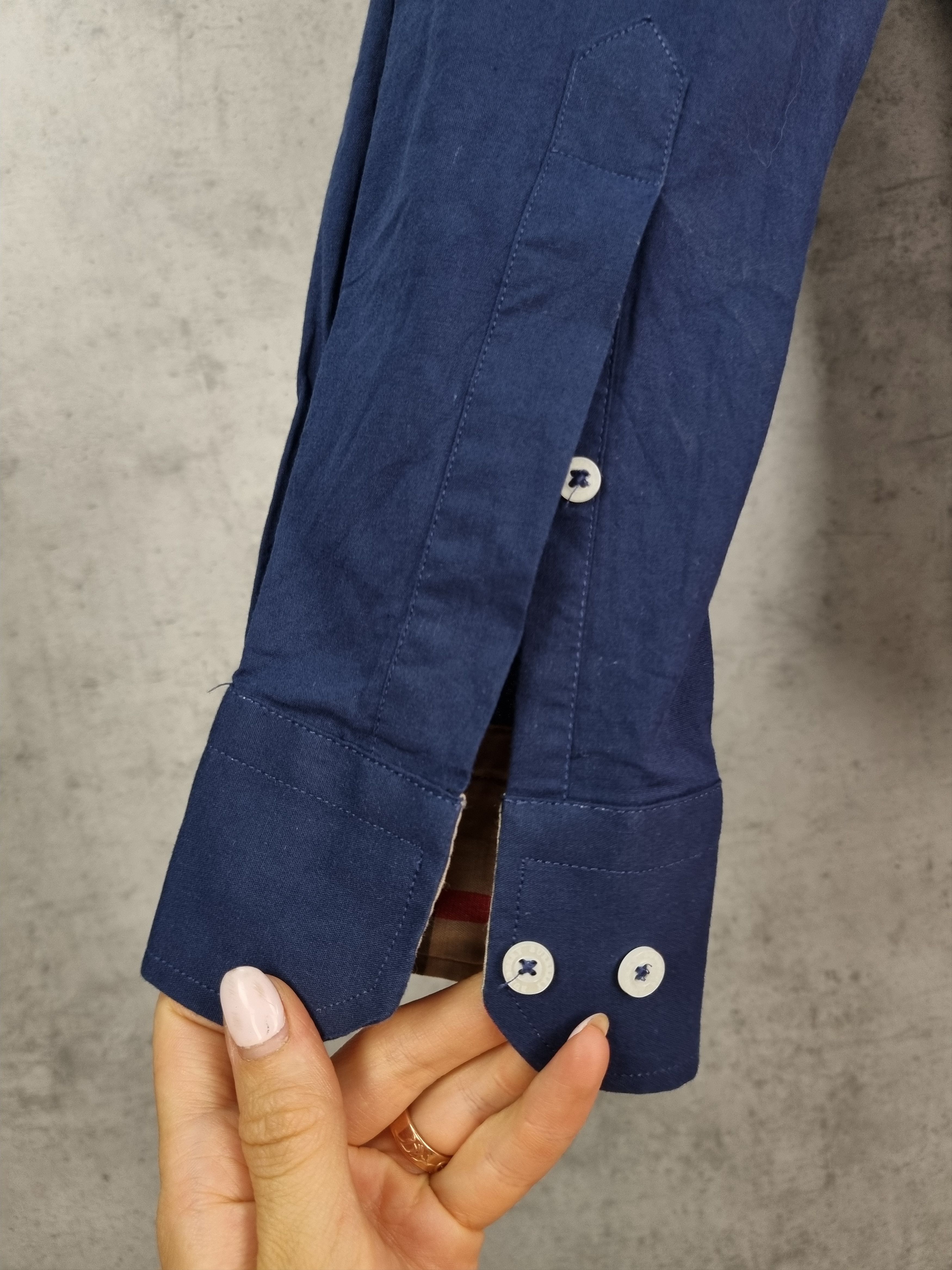 Burberry × Burberry Prorsum Burberry Navy Cotton Longsleeve Shirt Nova Check Size US L / EU 52-54 / 3 - 13 Thumbnail
