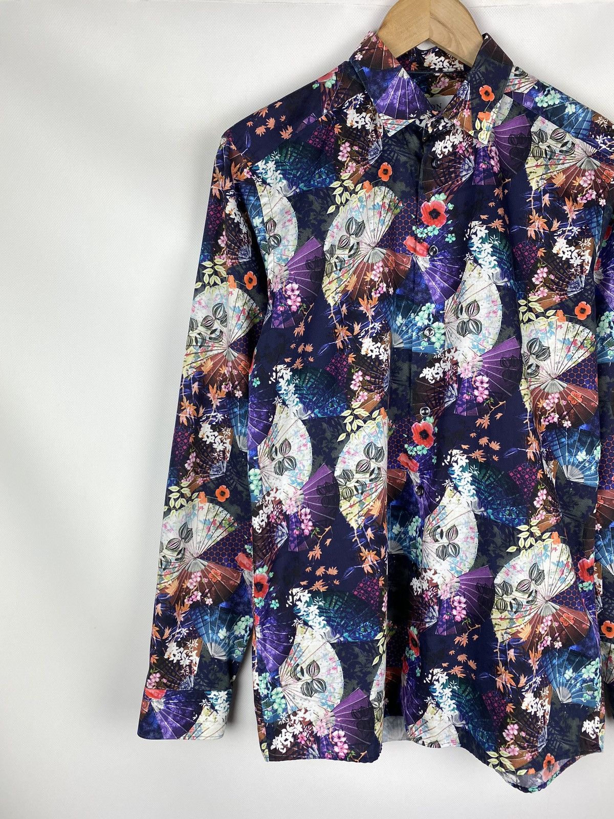 Eton Eton men’s floral pattern long sleeve button up shirt Size US S / EU 44-46 / 1 - 2 Thumbnail