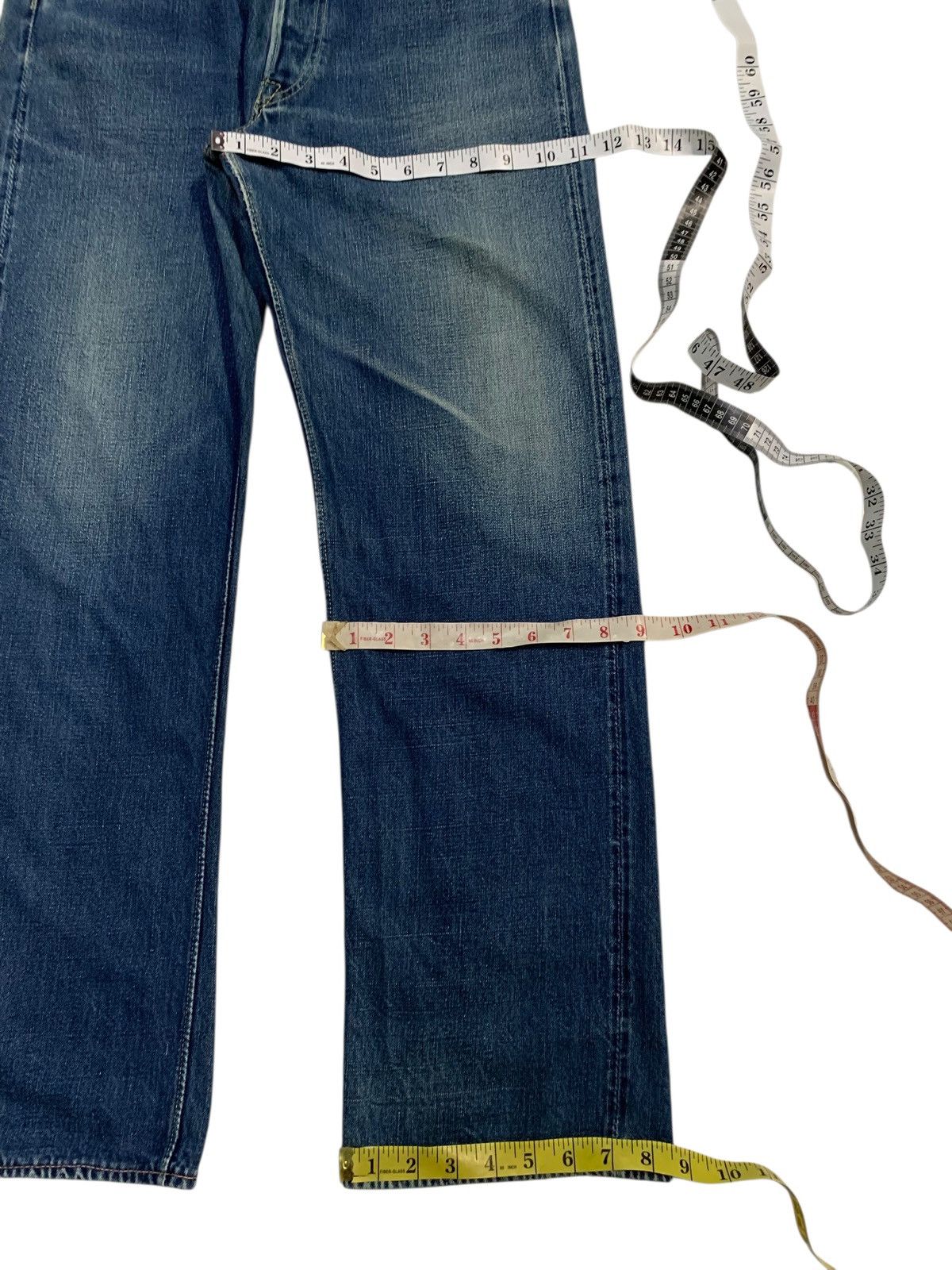 Warehouse VINTAGE WAREHOUSE SELVEDGE BUTTON FLY JAPANESE FADED DENIM Size US 31 - 19 Thumbnail
