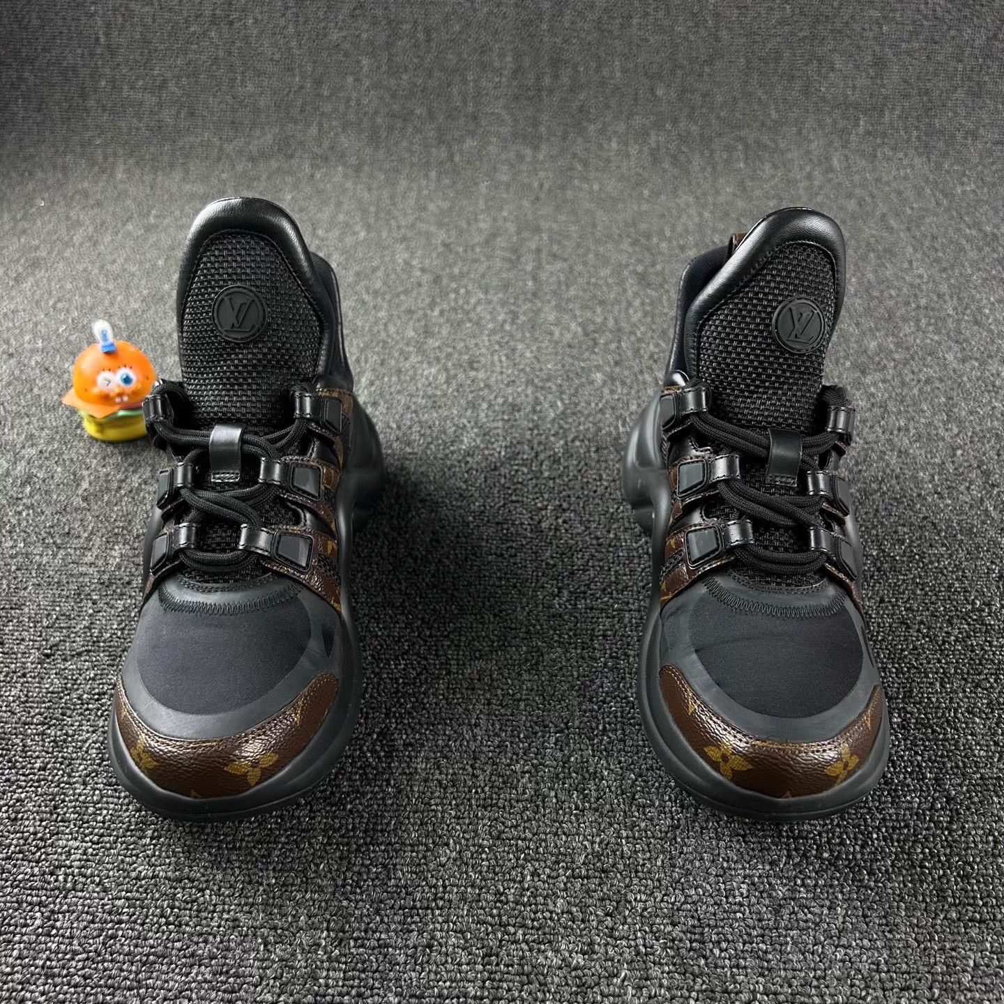 Louis Vuitton LV Black Monogram Dad Shoes Women's 36 Size US 5 / IT 35 - 2 Thumbnail