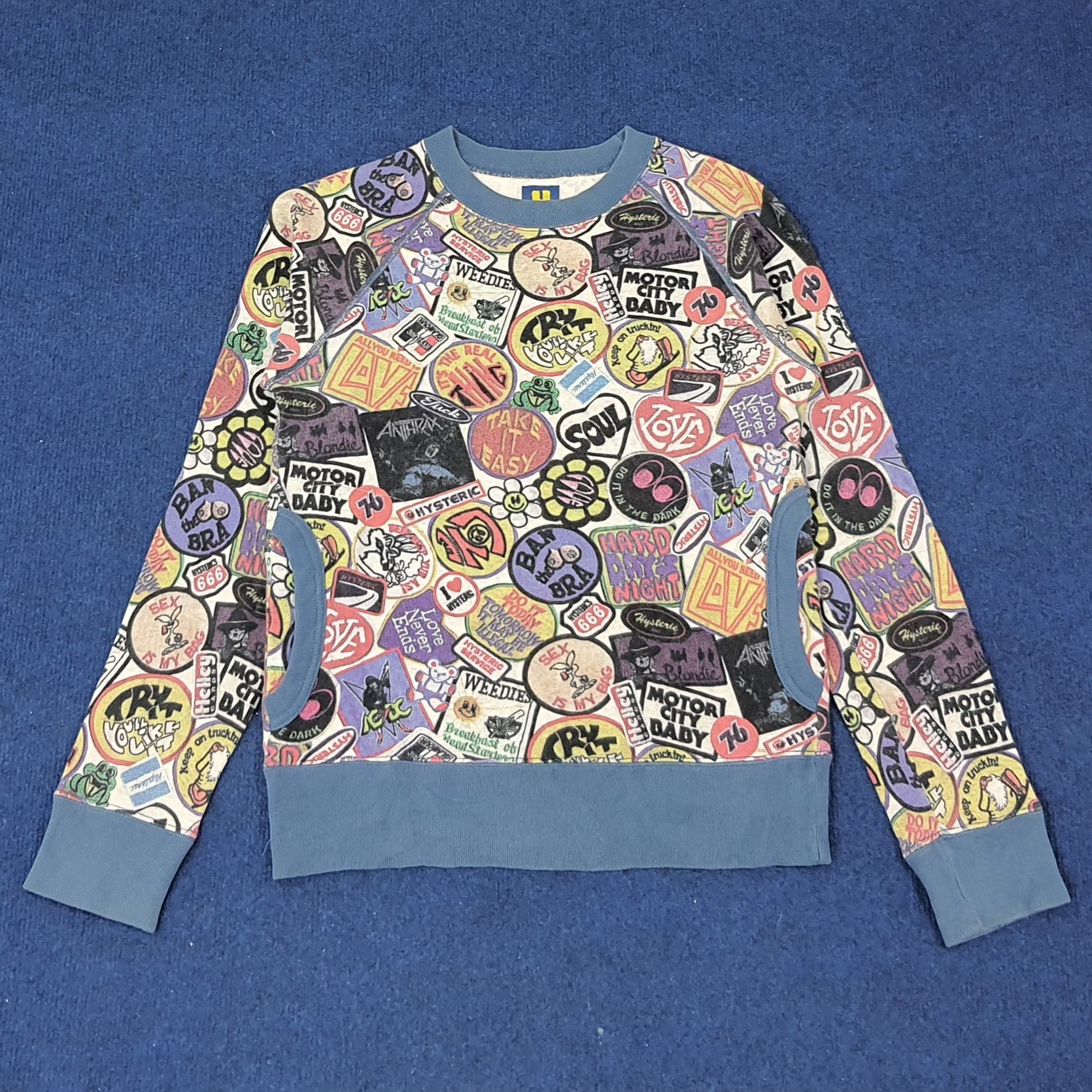 Hysteric Glamour × Japanese Brand × Vintage Vintage Hysteric Glamour Full Printed Sweatshirt C220N12 Size US XS / EU 42 / 0 - 1 Thumbnail