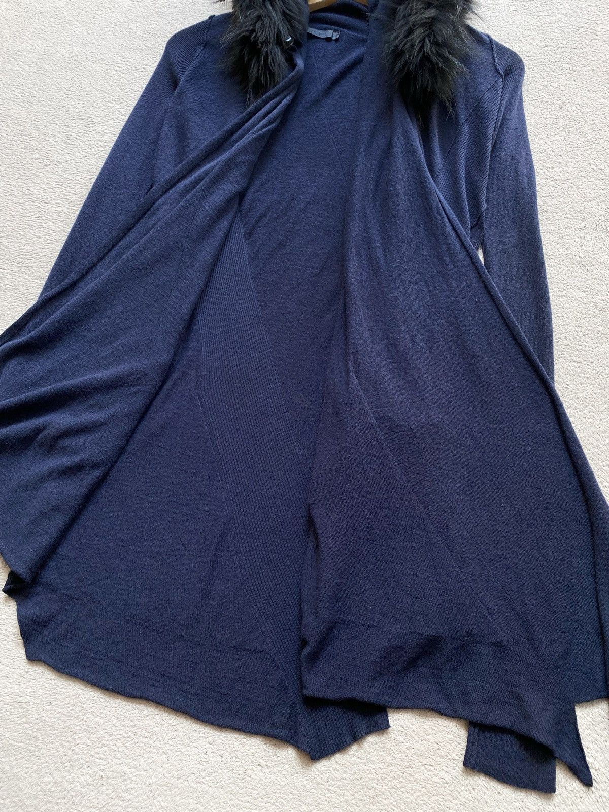 If Six Was Nine Asymmetric Fur Long Cardigan Lgb Yohji Style Size US M / EU 48-50 / 2 - 7 Thumbnail