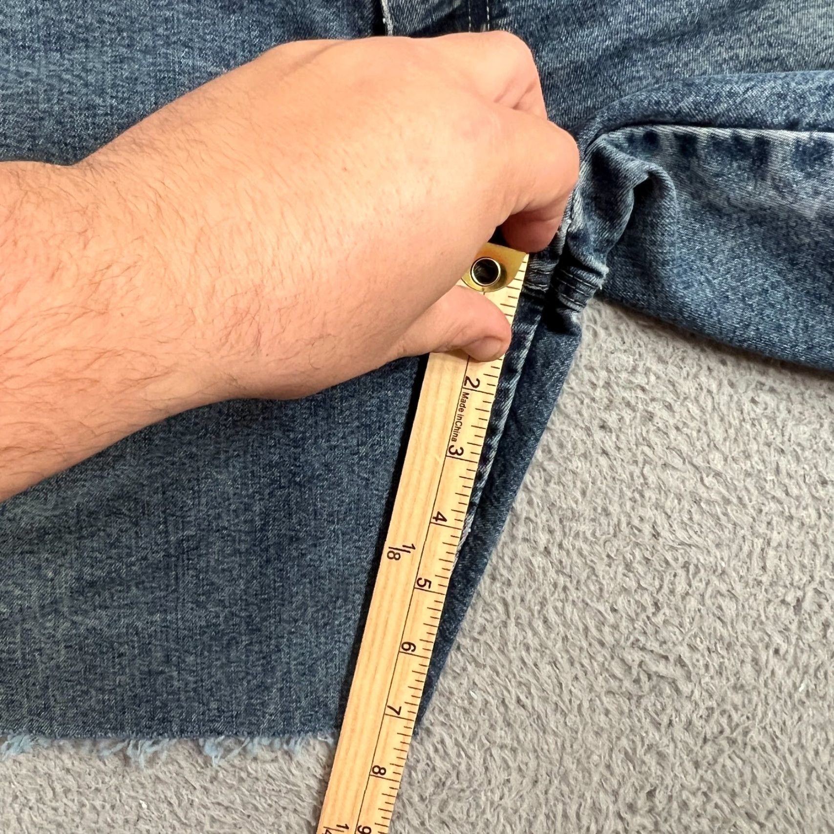 Wrangler VINTAGE Wrangler Carpenter Shorts Men Size 32 Denim Bermuda Relaxed Fit Casual Blue Size US 32 / EU 48 - 7 Thumbnail