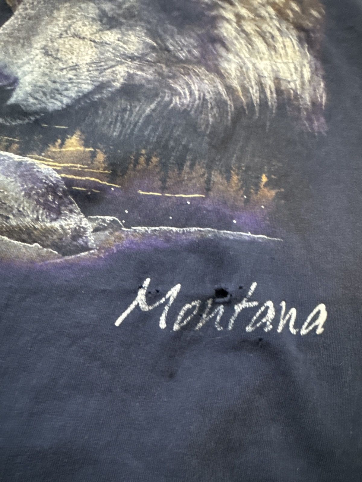 Vintage Vintage Thrashed Wolf Montana Shirt Size US M / EU 48-50 / 2 - 4 Thumbnail