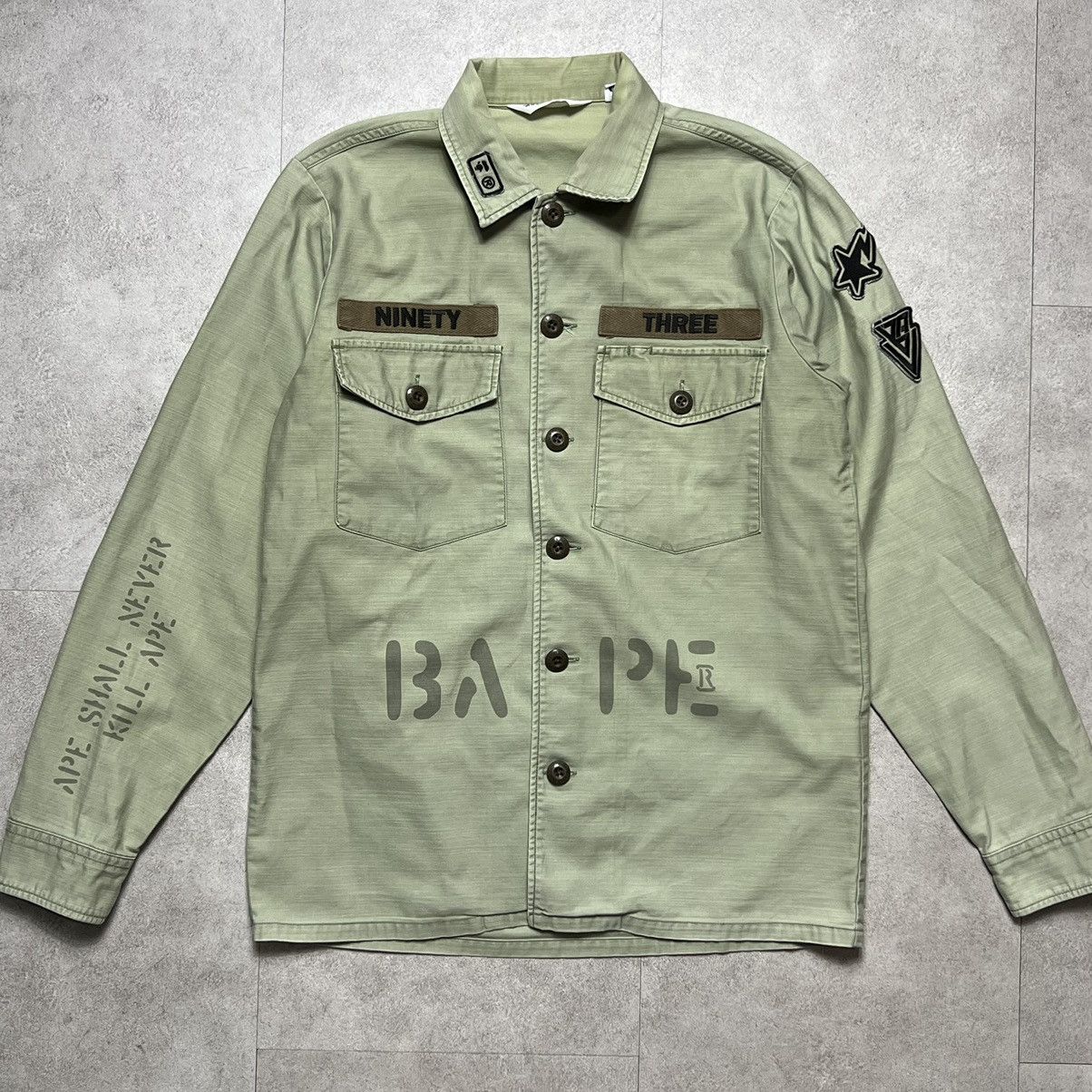Bape Bape Ninety Three Army Military Shirts Size US M / EU 48-50 / 2 - 1 Thumbnail