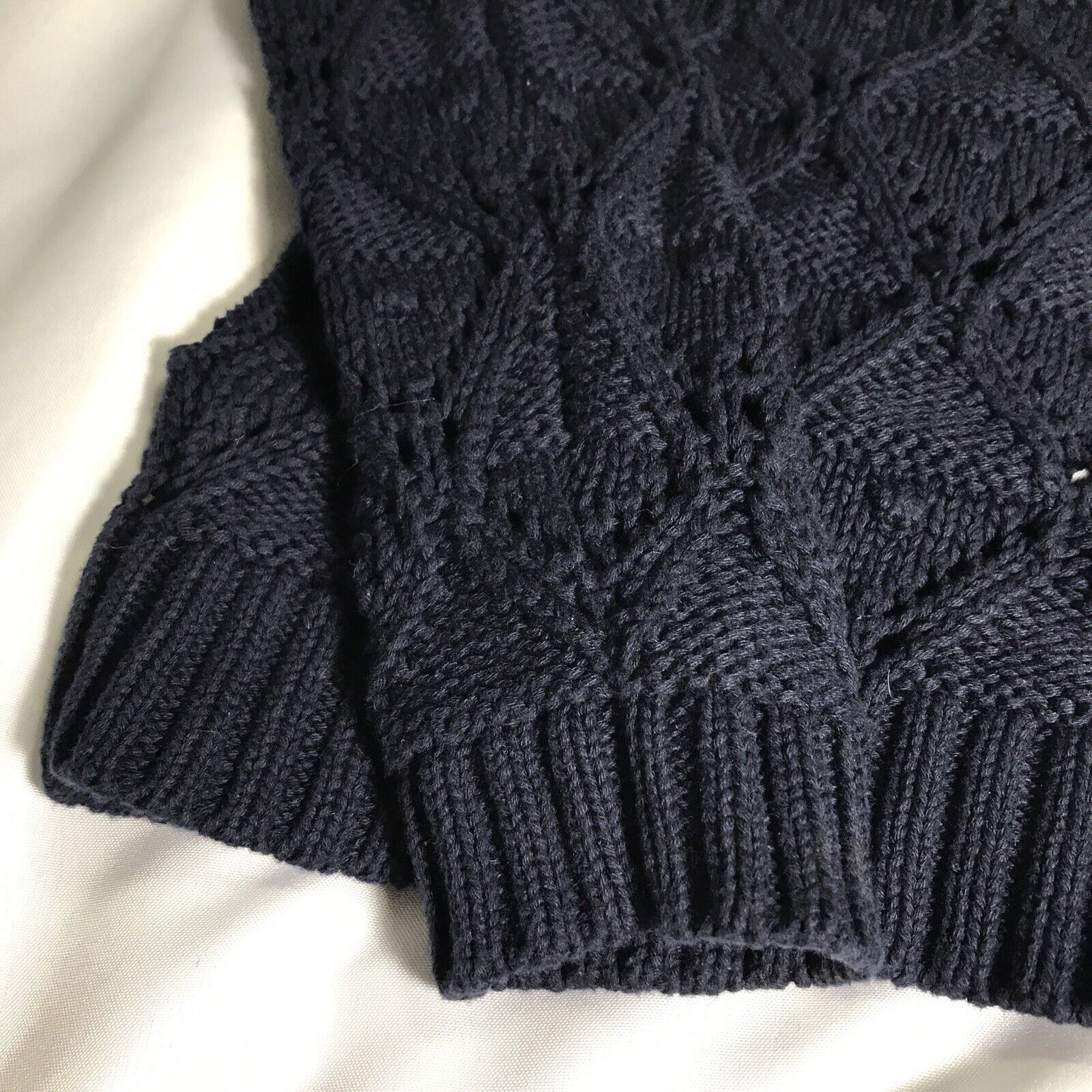 Tommy Hilfiger Tommy Hilfiger Chunky Cable Knit Peek Sweater Size Medium Pu Size M / US 6-8 / IT 42-44 - 8 Thumbnail