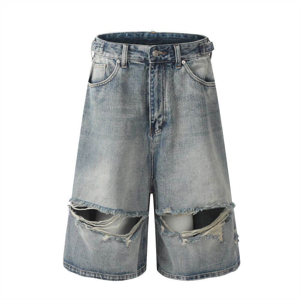 Japanese Brand × Jean Ripped Jorts Jeans Streetwear Size US 32 / EU 48 - 5 Thumbnail