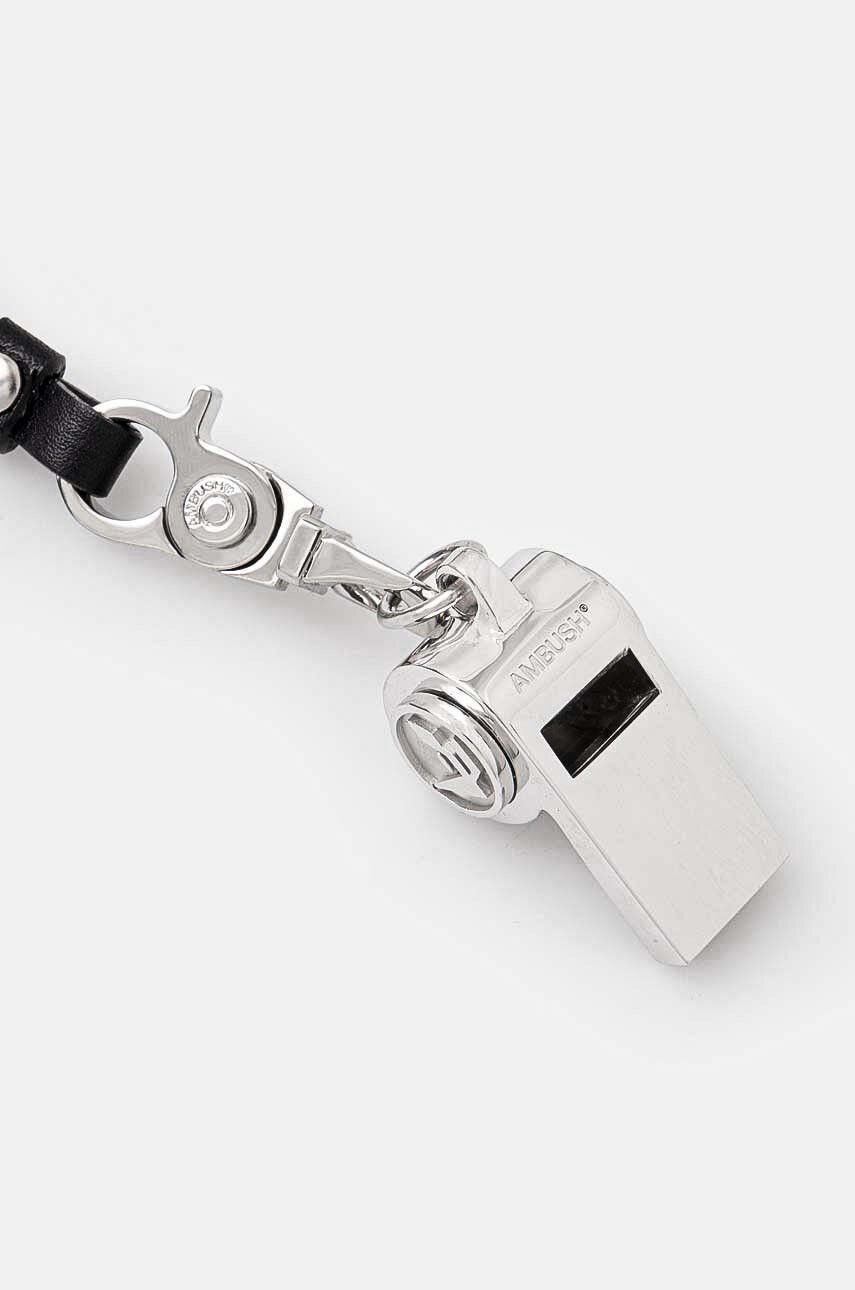 Ambush Design AMBUSH heavy whistle leather necklace on leather strap Size ONE SIZE - 1 Thumbnail