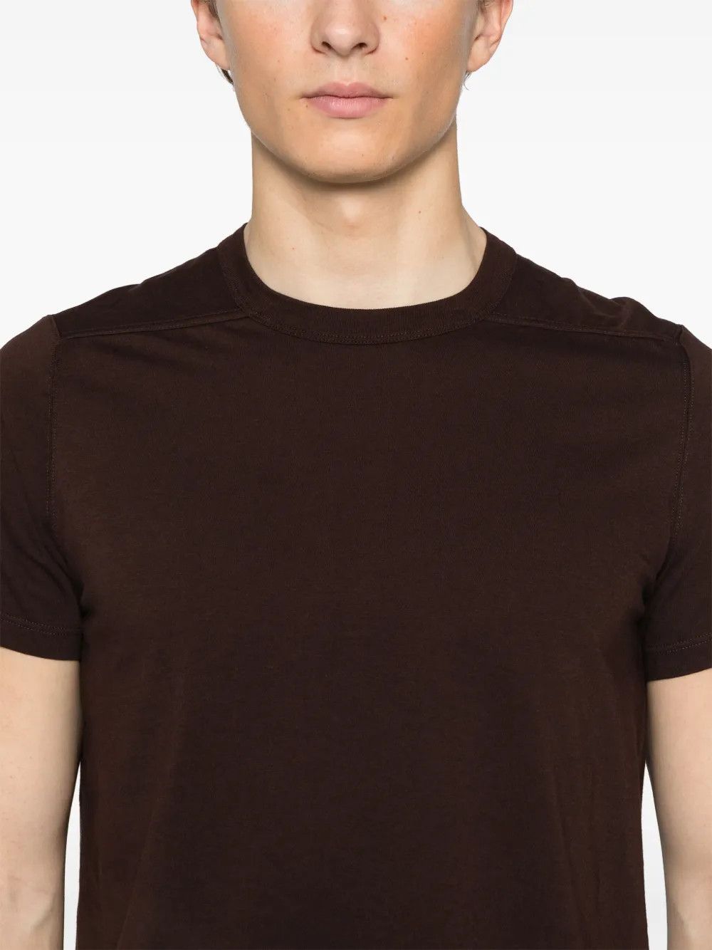 Rick Owens o1y0325 Crewneck T-Shirt in Dark Brown Size US S / EU 44-46 / 1 - 2 Thumbnail