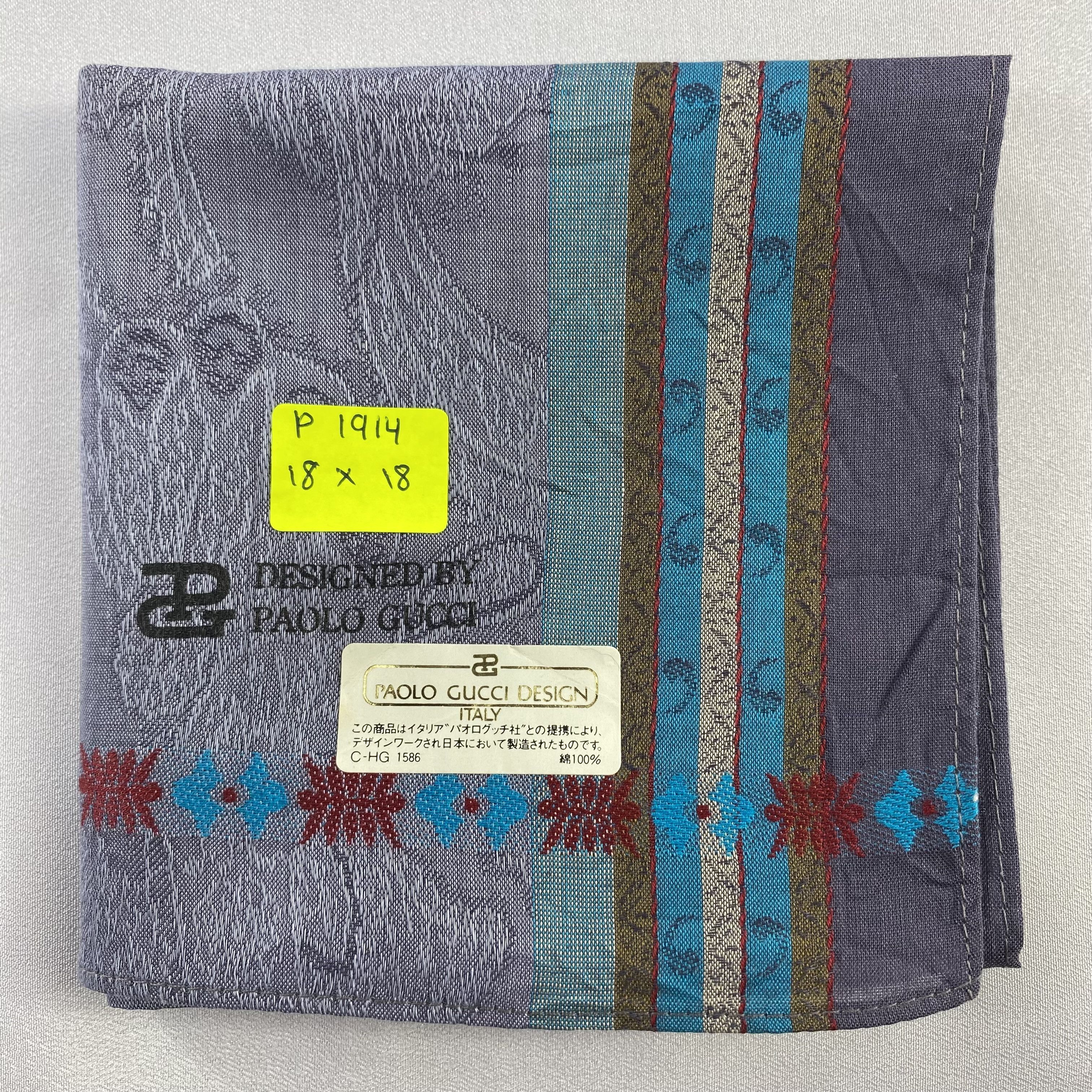 Paolo Gucci × Vintage NWT Paolo Gucci Neckerchief / Bandana / Handkerchief-P1914 Size ONE SIZE - 5 Thumbnail