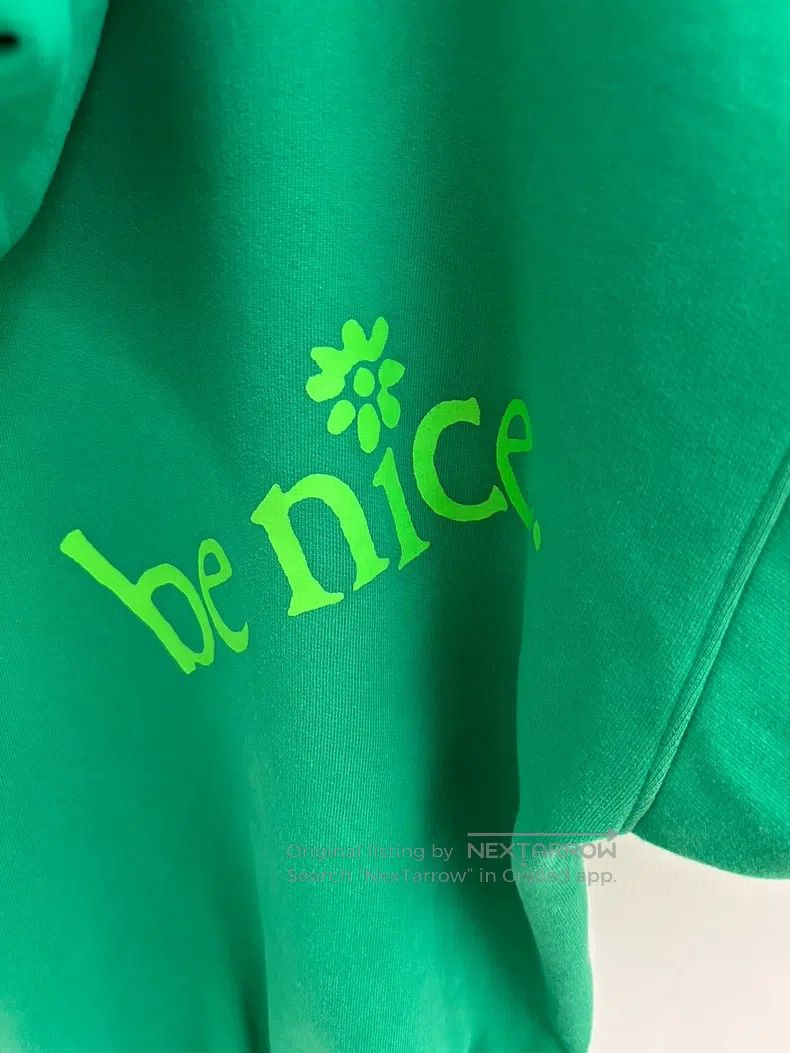 ERL ERL Venice Beach logo green hooded sweatshirt, be nice let Size US L / EU 52-54 / 3 - 8 Thumbnail