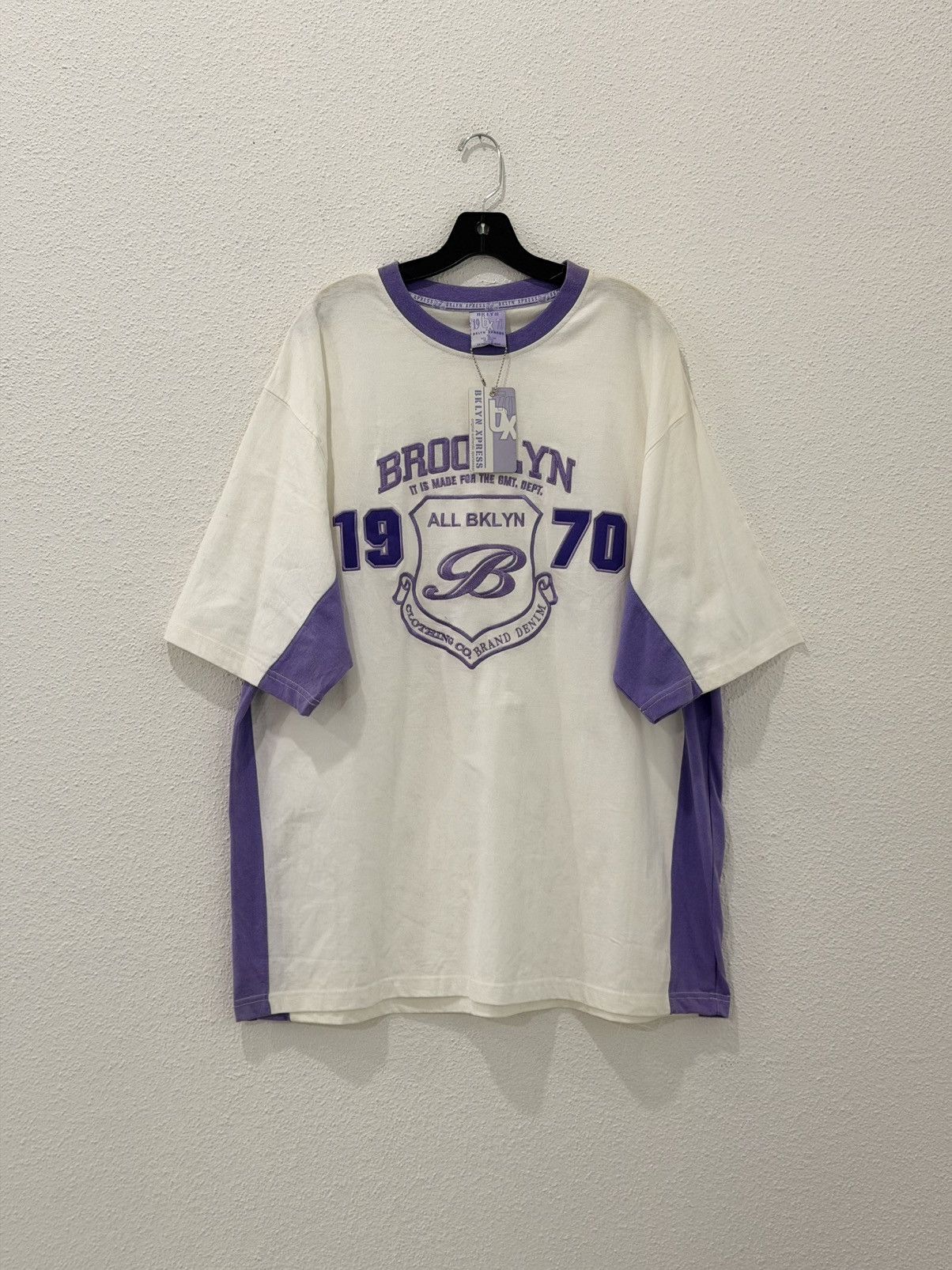 Brooklyn Xpress Vintage Y2K Brooklyn Xpress DSWT XL Purple Embroidered Size US XL / EU 56 / 4 - 1 Thumbnail