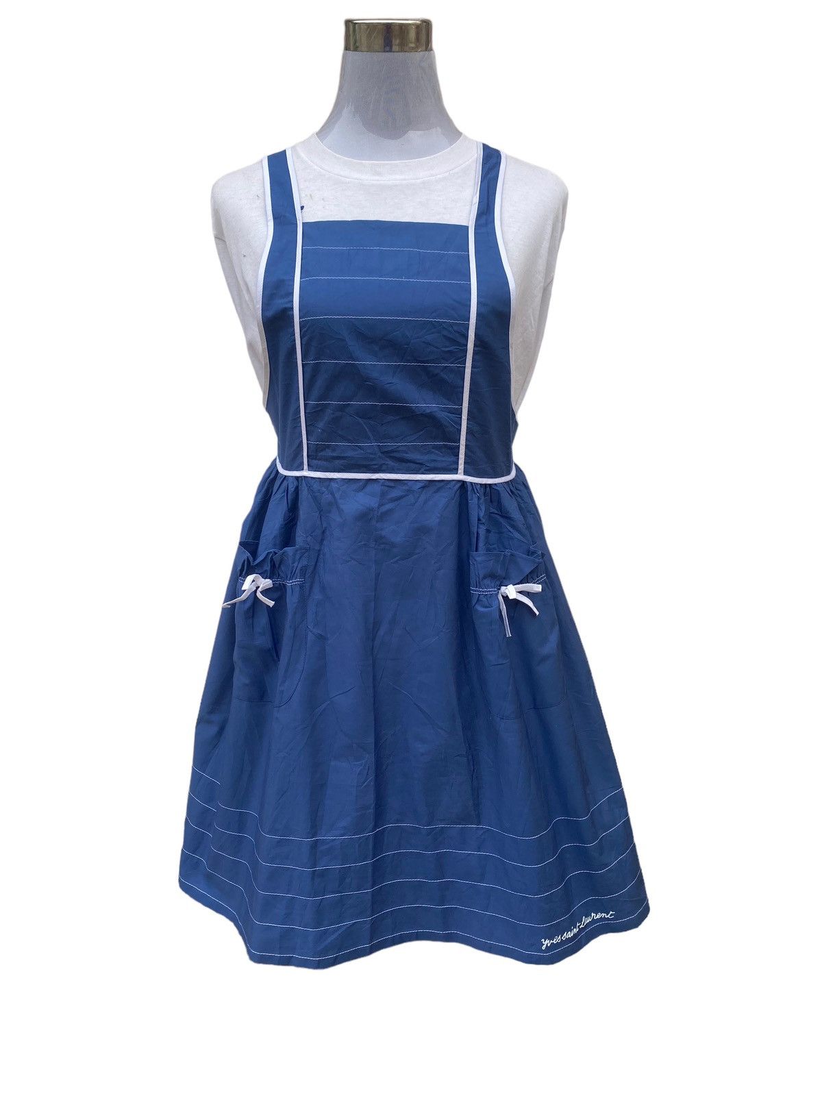 Saint Laurent Paris VINTAGE YVES SAINT LAURENT SPELLOUT APRON Size ONE SIZE - 1 Thumbnail