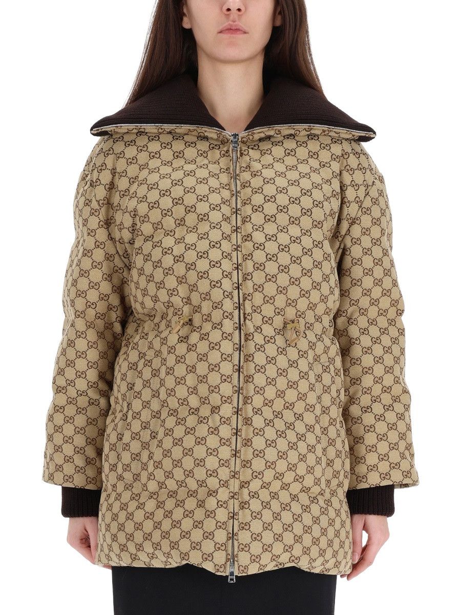 Gucci GUCCI QUILTED DOWN JACKET - BEIGE (IT 40) Size S / US 4 / IT 40 - 1 Thumbnail