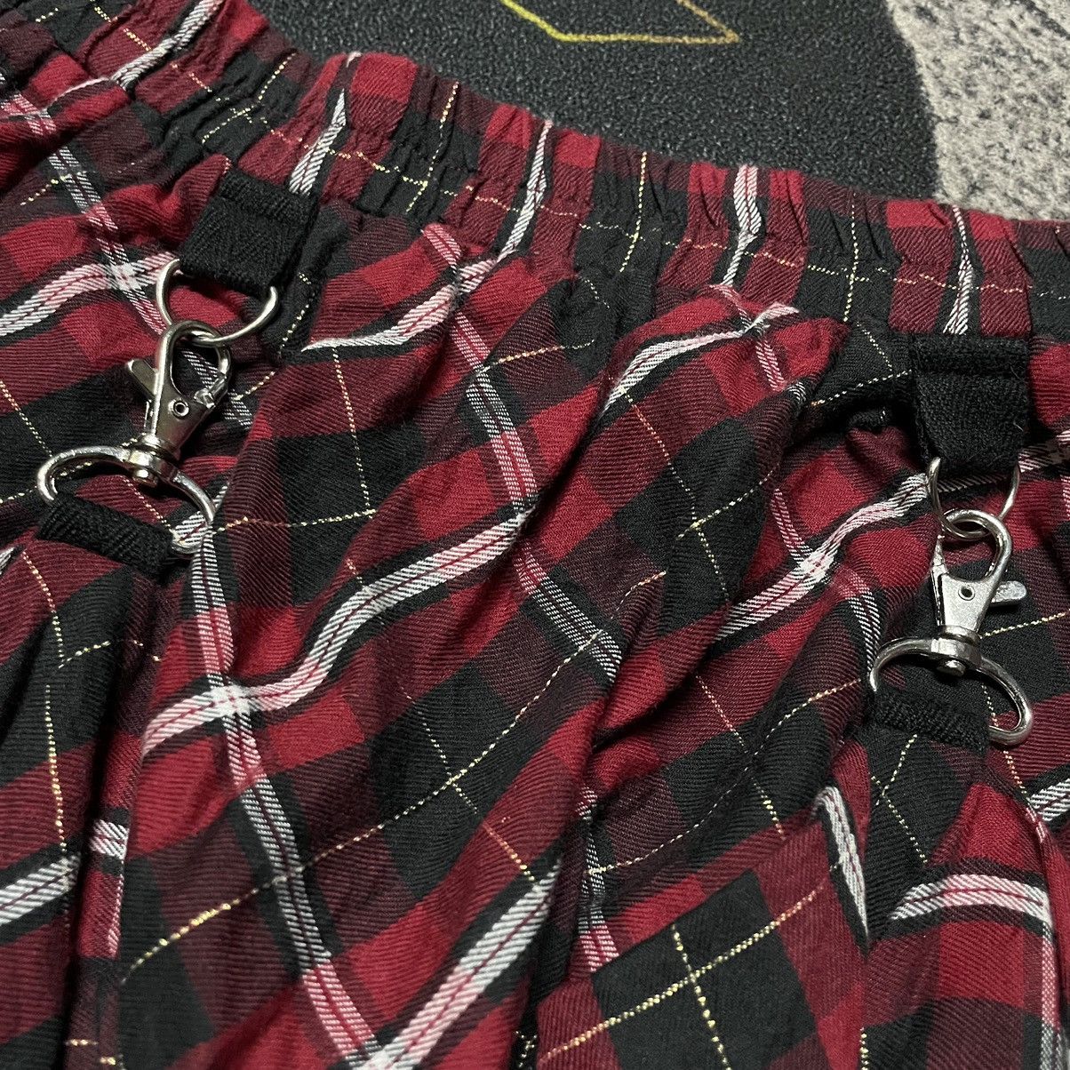 Japanese Brand × Seditionaries 💥Archive💥- PUTUMAYO Plaid Red Tartan Asymmectrical Skirt Size 28" / US 6 / IT 42 - 6 Thumbnail