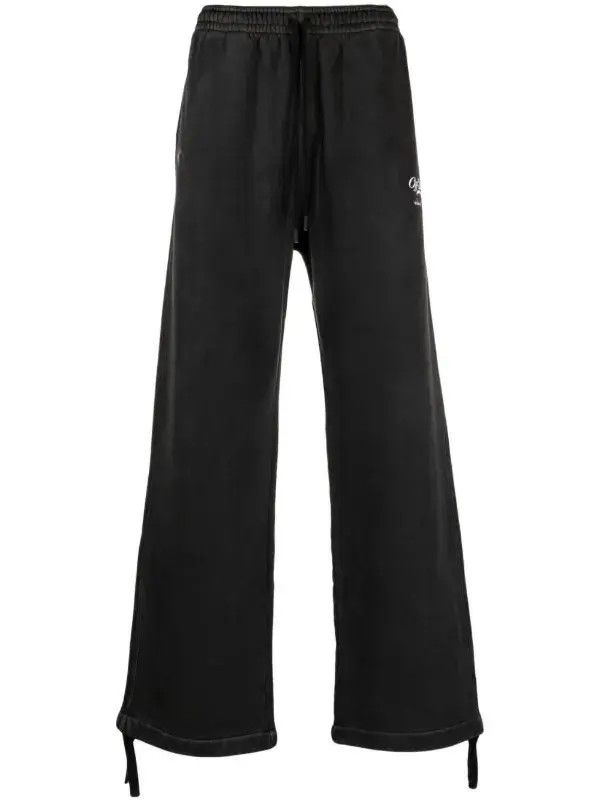 Off-White o1gr1nt0425 Wave Off Skate Sweatpants & Joggers in Black Size US 30 / EU 46 - 1 Thumbnail