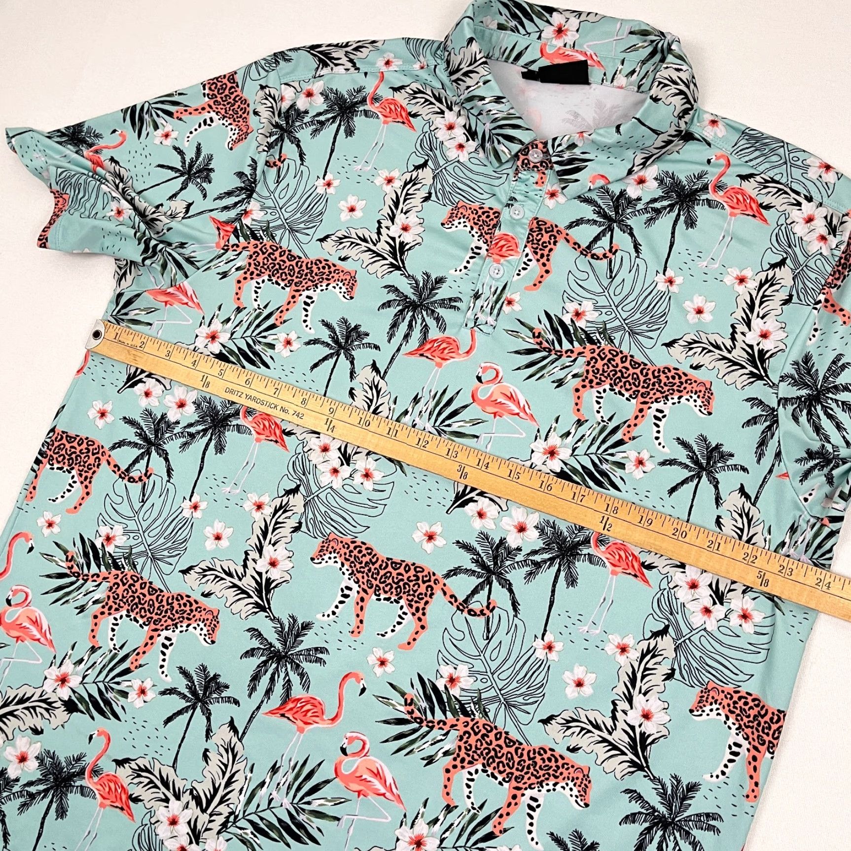 Vintage Greenside Golf Shirt Mens 2XL Green Animal Floral Active Golf Performance Polo Size US XXL / EU 58 / 5 - 5 Thumbnail