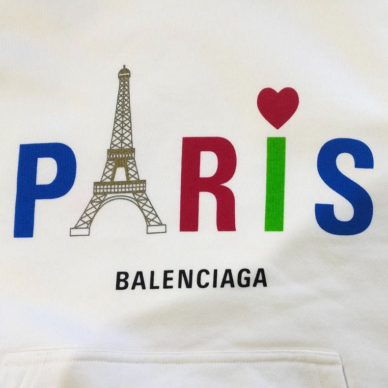 Balenciaga Balenciaga Eiffel Tower Slogan Hoodie Size US S / EU 44-46 / 1 - 3 Thumbnail