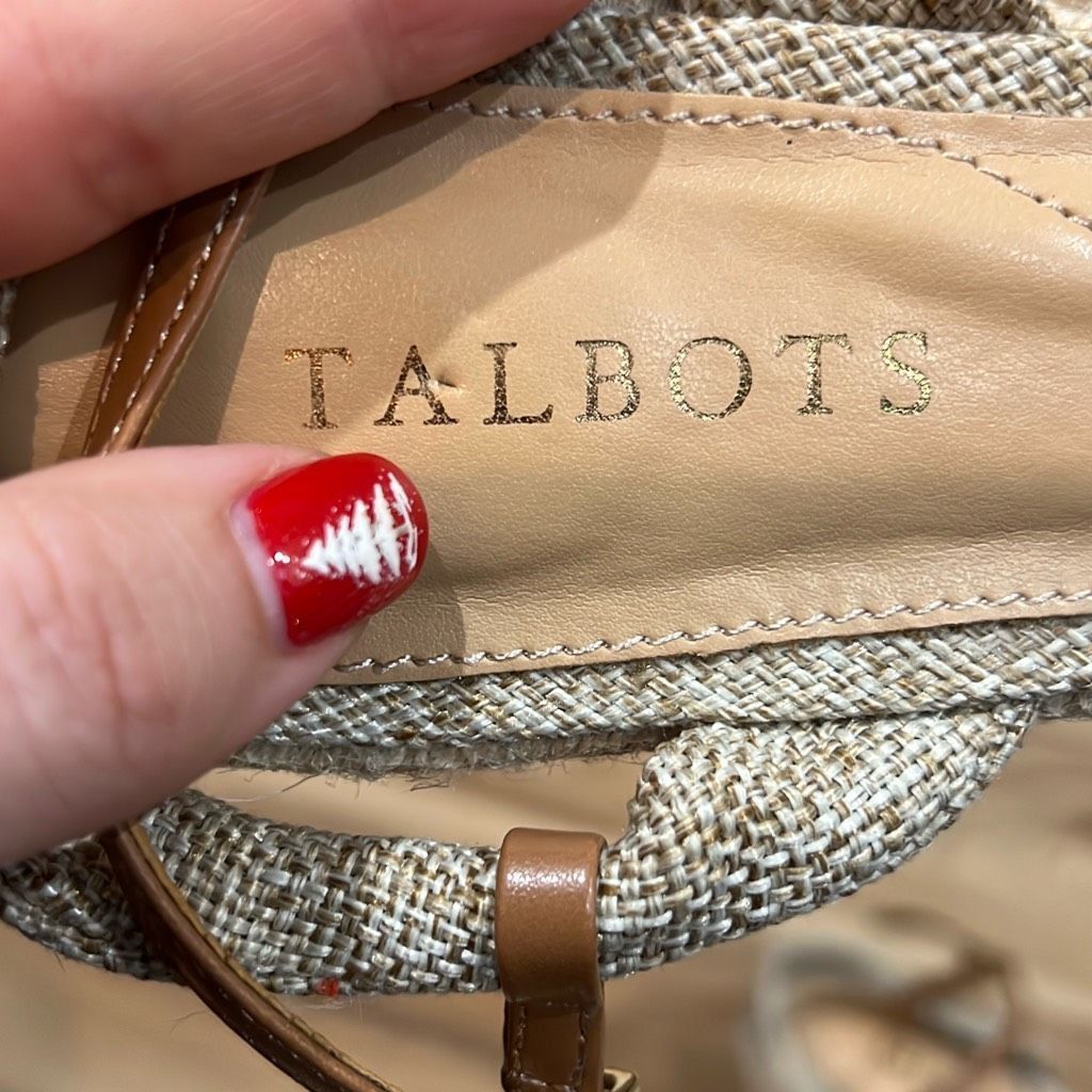 Other Talbots new with defects PAMELA BOW LINEN ESPADRILLE WEDGES Size US 7.5 / IT 37.5 - 10 Thumbnail