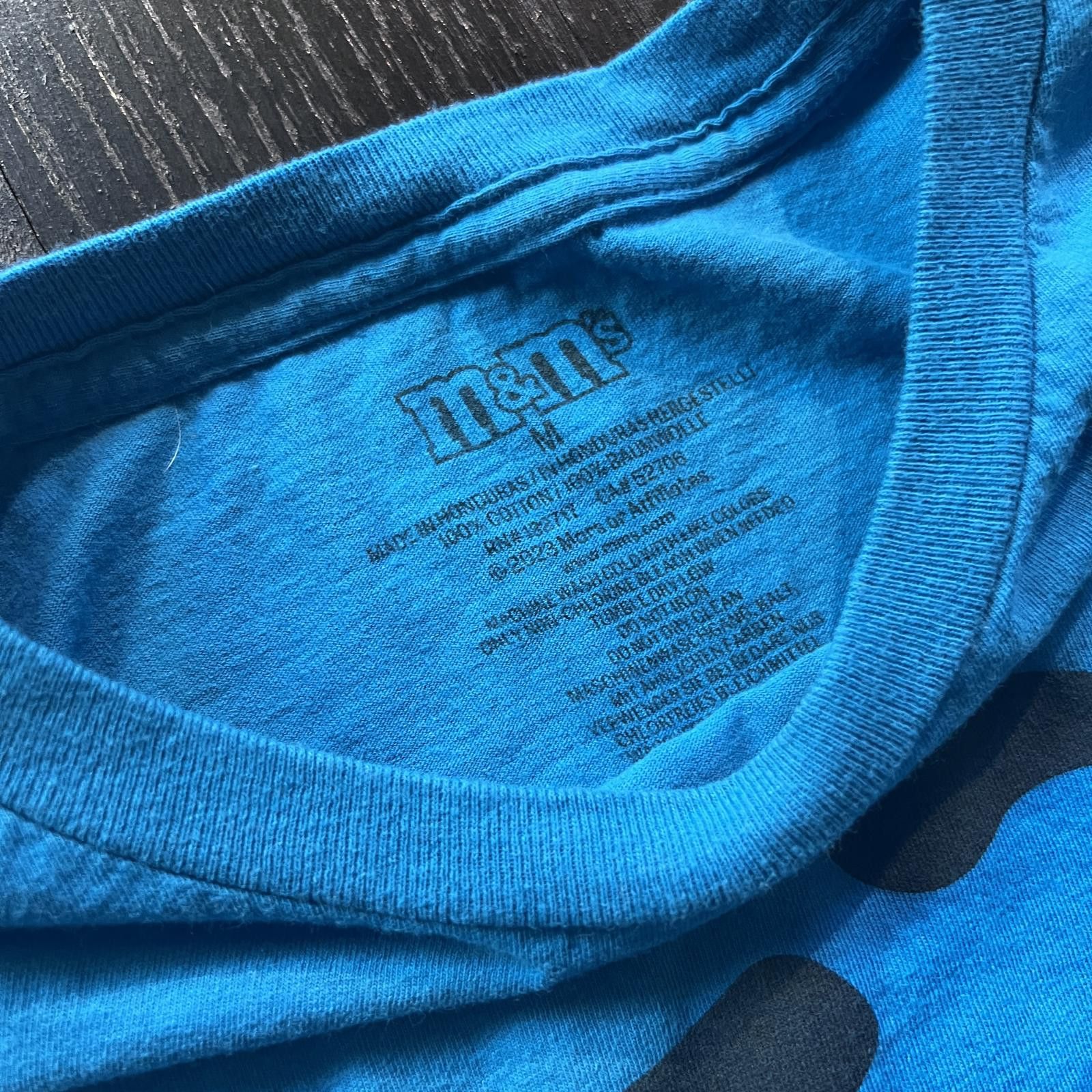 Vintage M&M Blue Tee Shirt Size US M / EU 48-50 / 2 - 3 Thumbnail