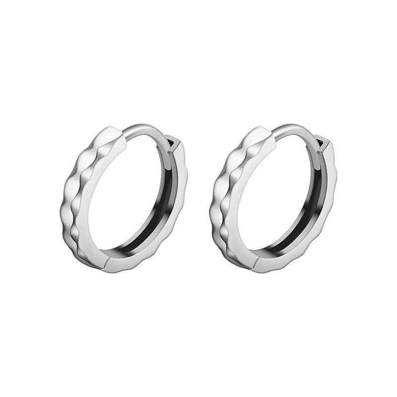 Jewelry × Sterling Silver Dark Earrings One Pairs Chrome Jewelry Size ONE SIZE - 2 Thumbnail