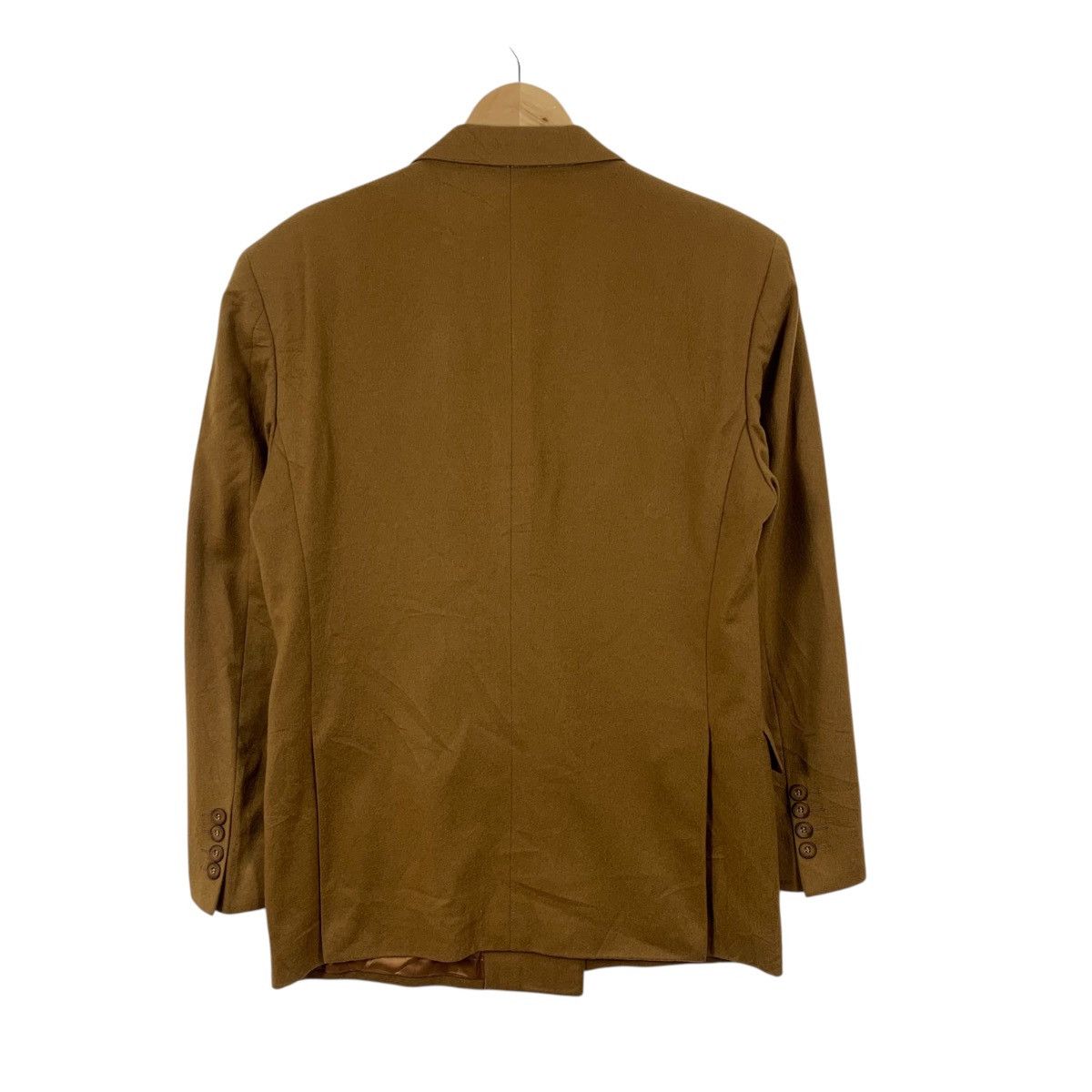 Burberry Vintage BURBERRYS LONDON Plain Wool Gold Coat Size US M / EU 48-50 / 2 - 2 Thumbnail