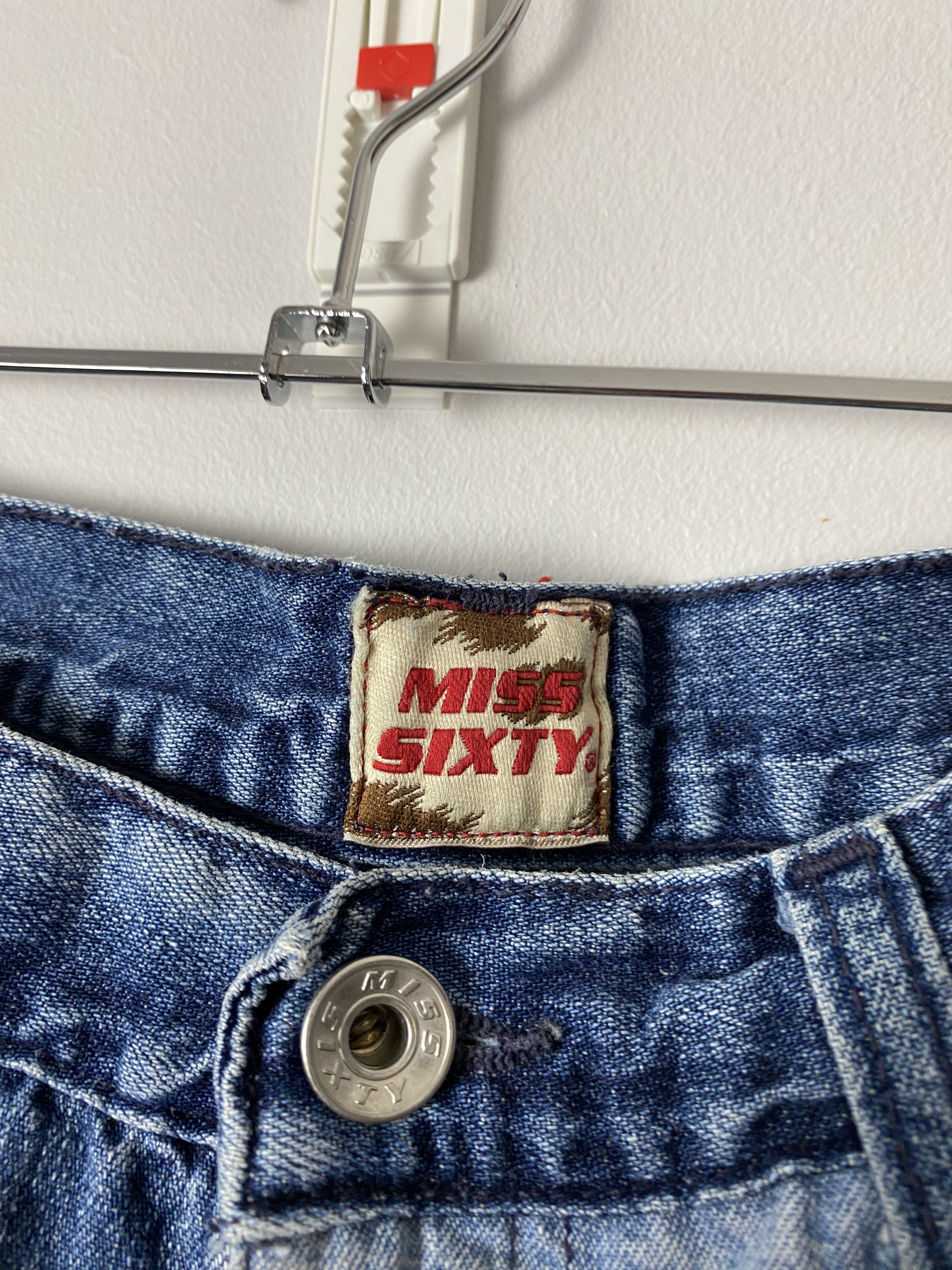 Miss Sixty Miss Sixty vintage denim jeans pants patchwork alternative Size 29" - 3 Thumbnail